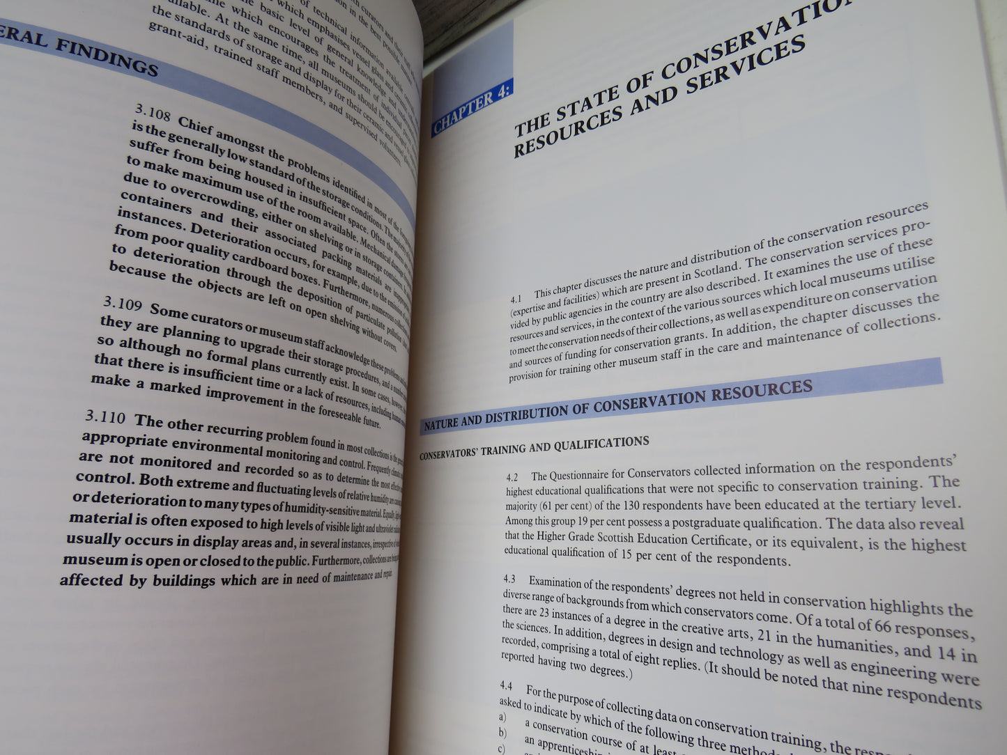 A Conservation Survey of Museum Collections In Scotland By Brian Ramer 1989