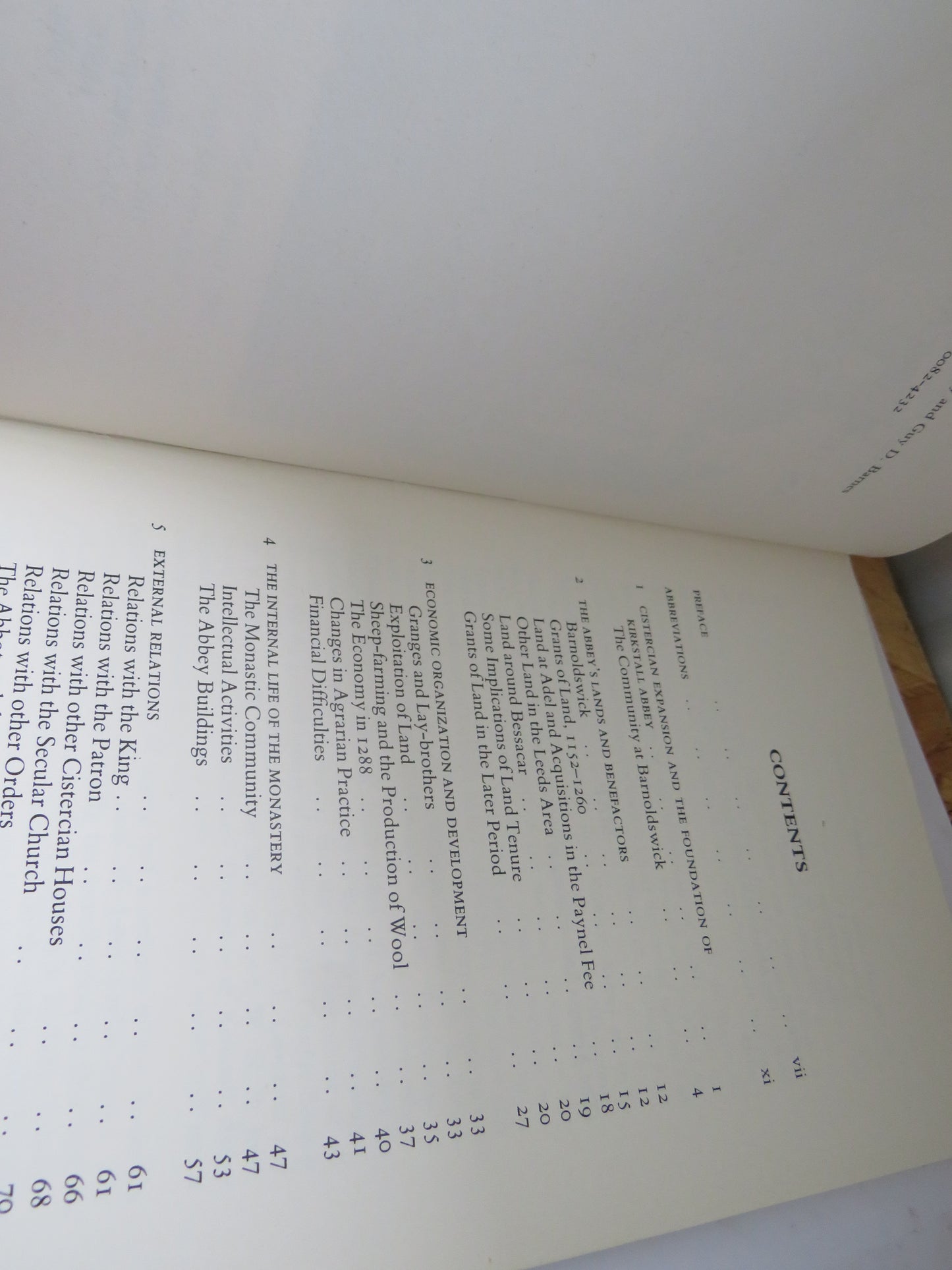 The Publications of the Thoresby Kirkstall Abbey 1147-1539 An Historical Study By Guy D. Barnes 1984 Volume LVIII