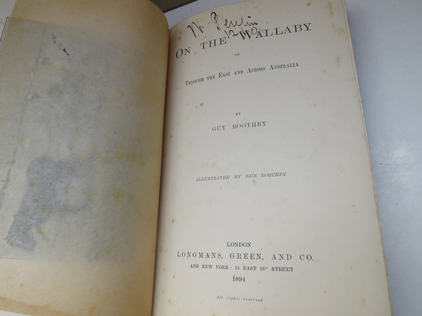 On The Wallaby or Through The East and Across Australia By Guy Boothby 1894