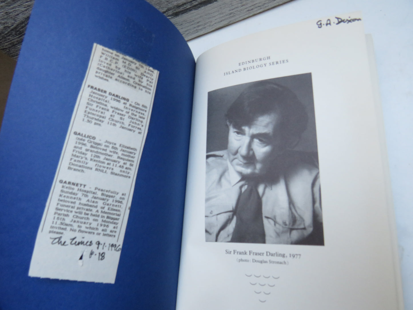Fraser Darling's Islands By John Morton Boyd 1986