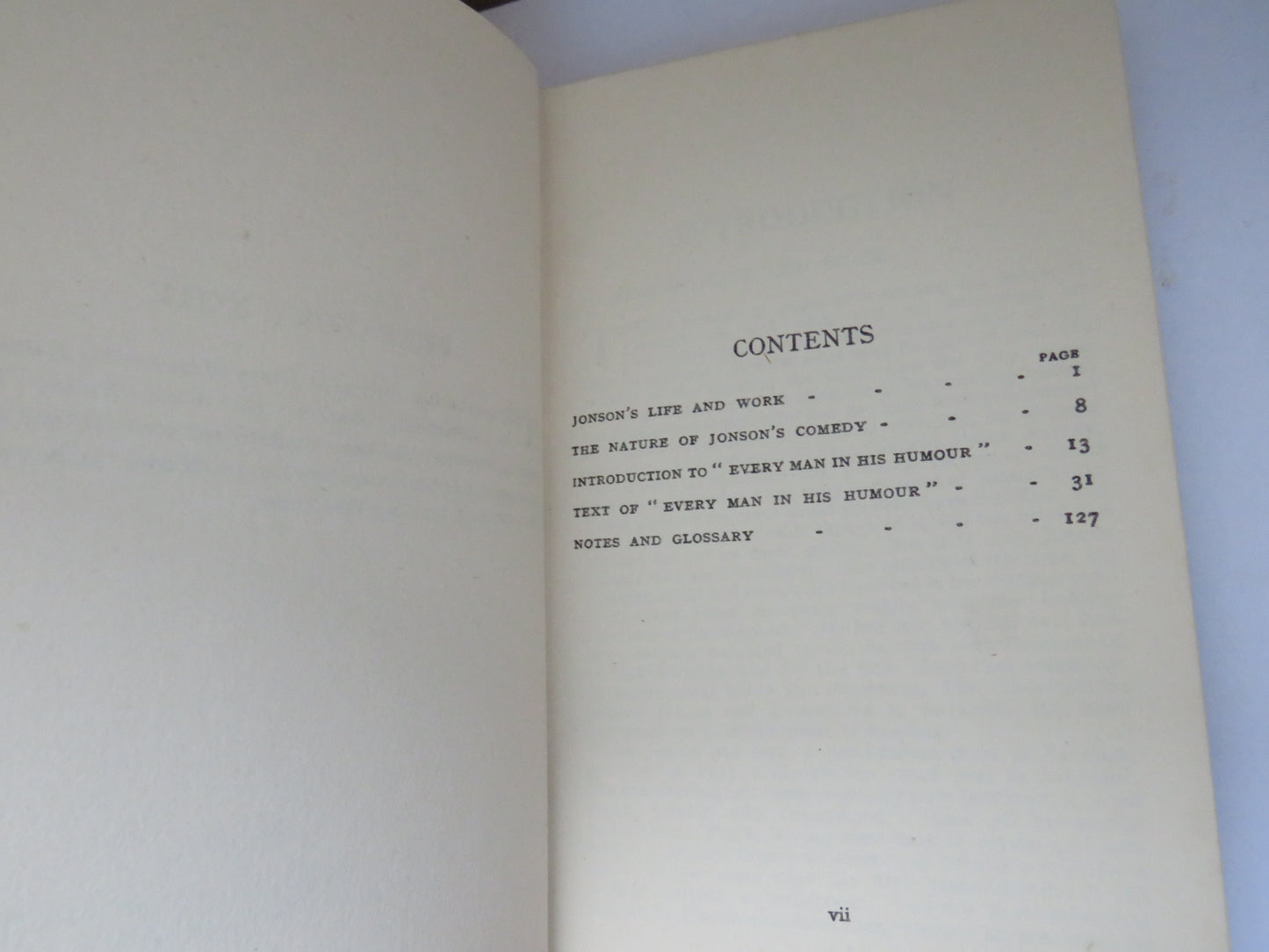 Every Man In His Humour by Ben Jonson 1955