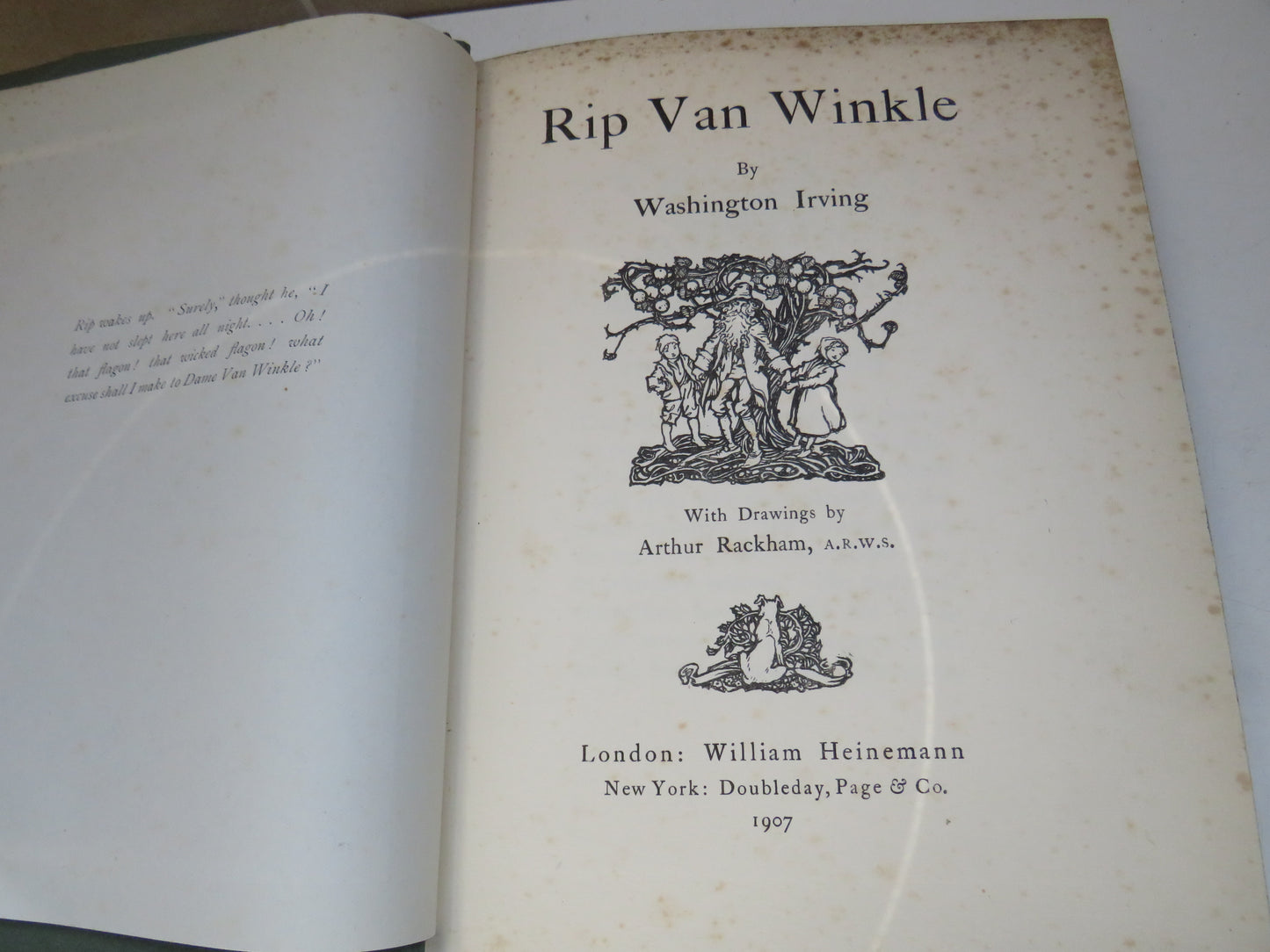 Rip Van Winkle By Washington Irving With Drawing By Arthur Rackham 1907