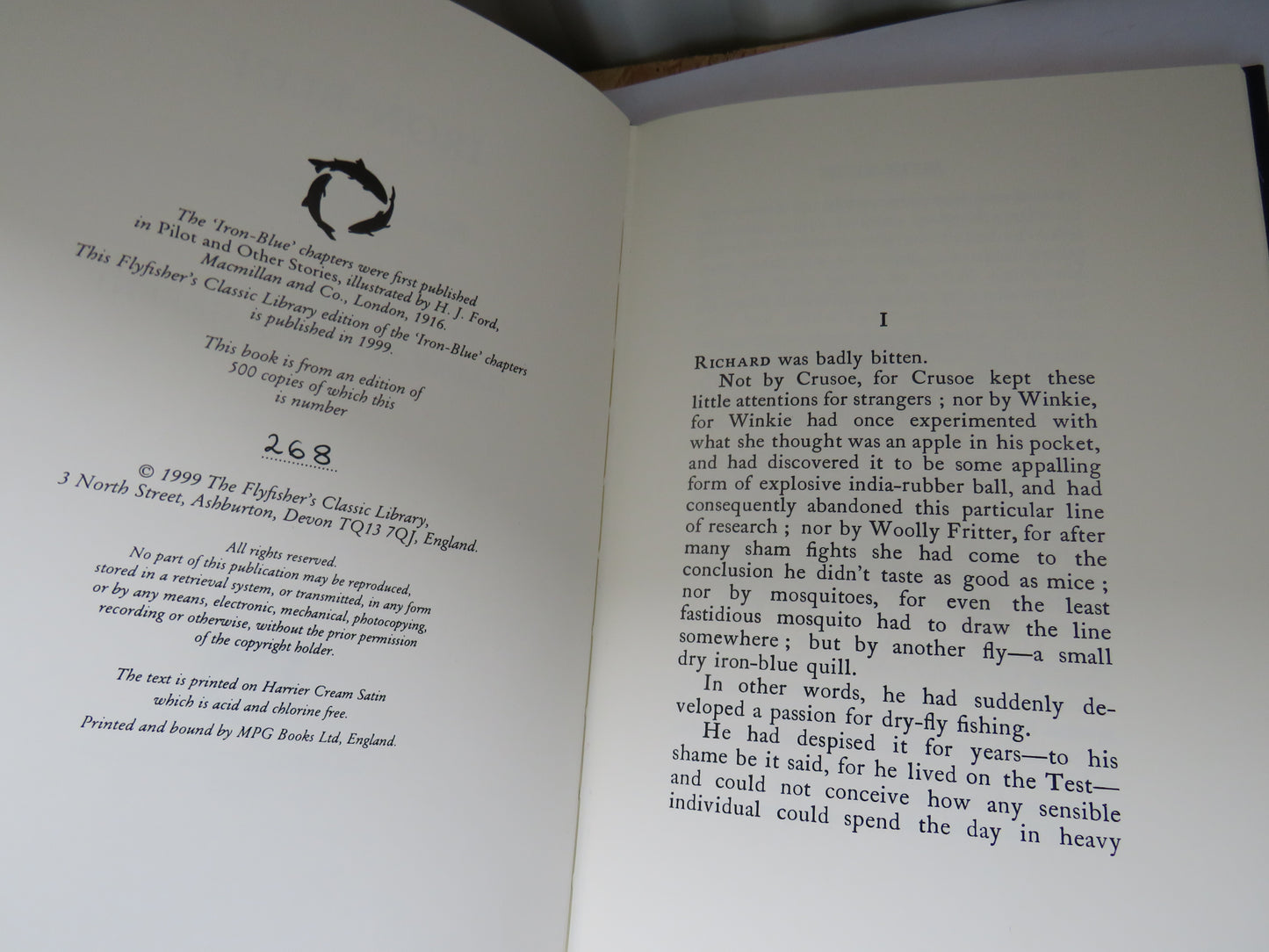 Iron-Blue From Pilot and Other Stories By Harry Plunket Greene 1999