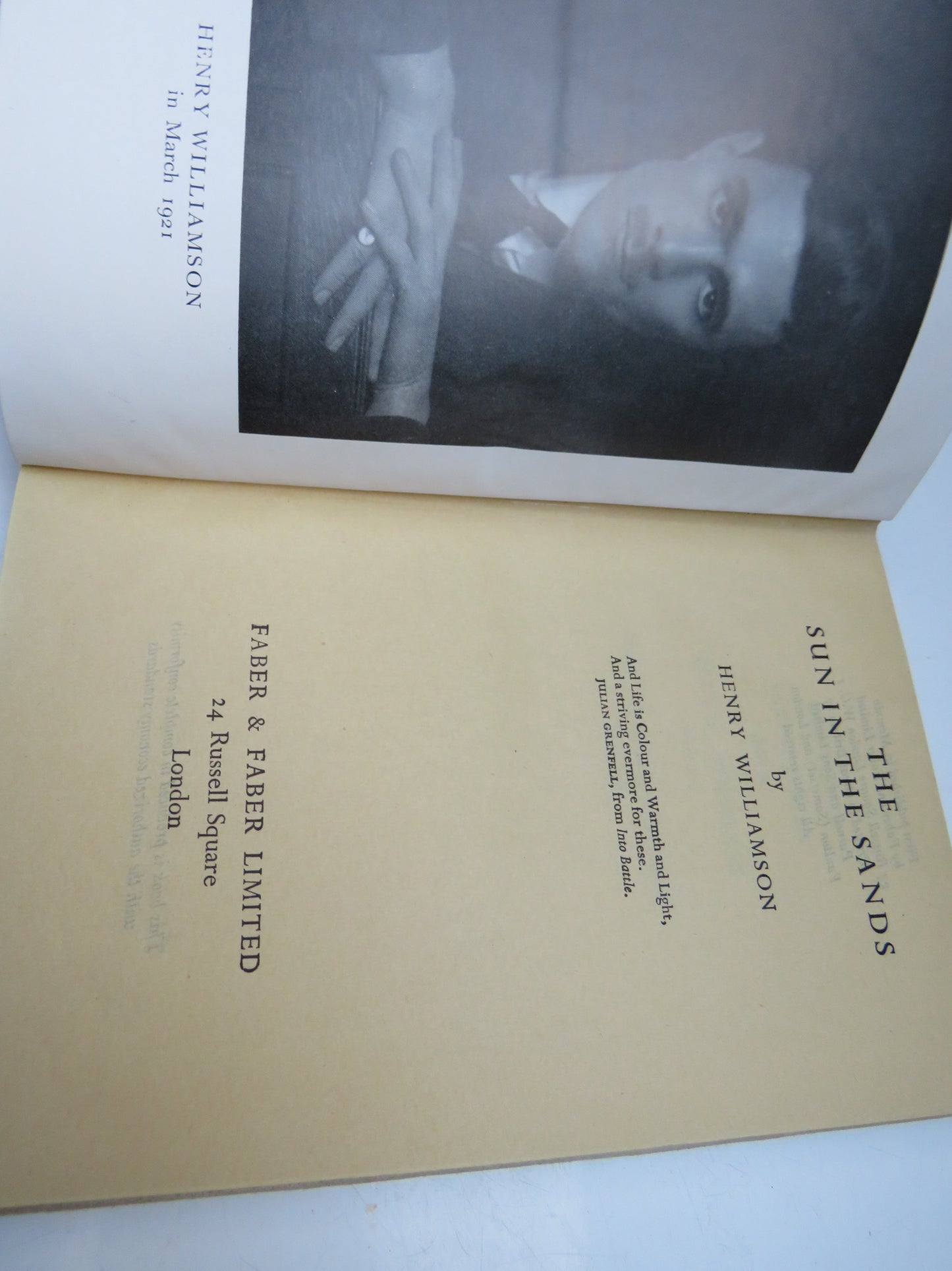 The Sun In The Sands By Henry Williamson 1945 Vintage Book
