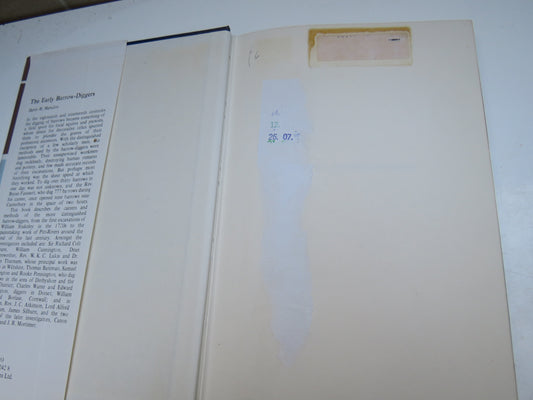 The Early Barrow-Diggers By Barry M. Marsden 1974 Vintage Book