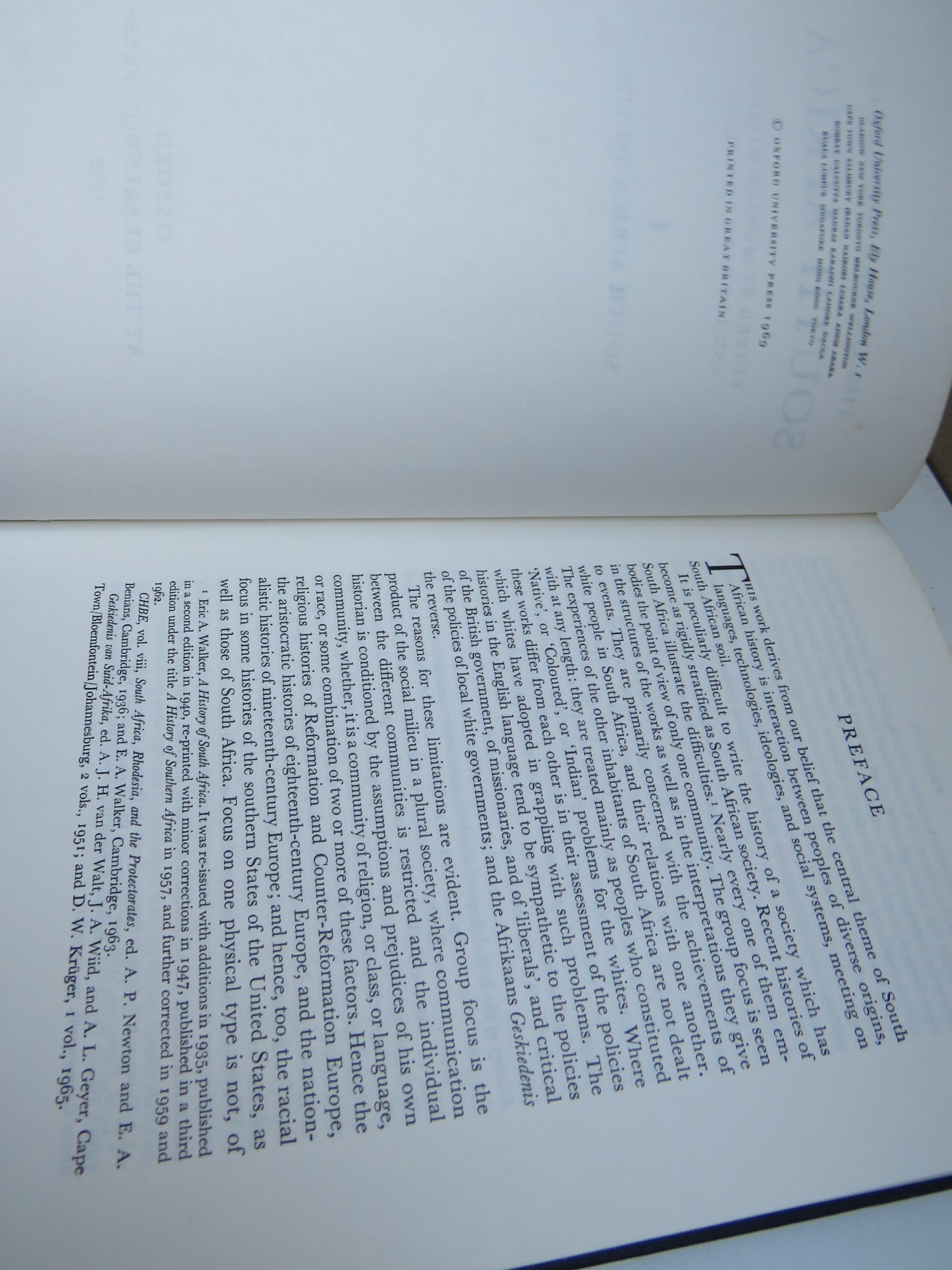 The Oxford History of South Africa Edited By Monica Wilson and Leonard Thompson I South Africa To 1870, Antique Book