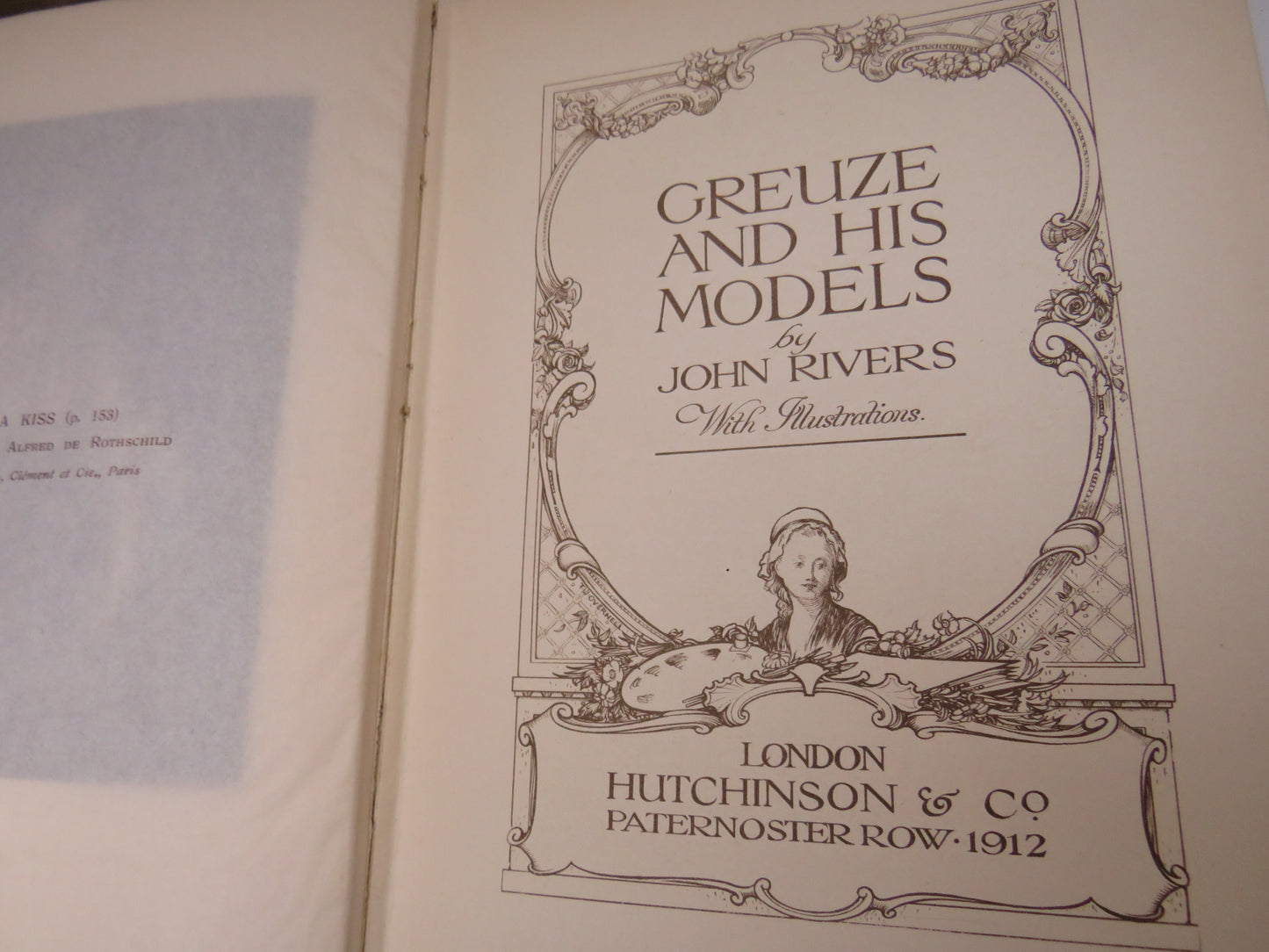 Greuze and His Models By John Rivers 1912 Antique Book