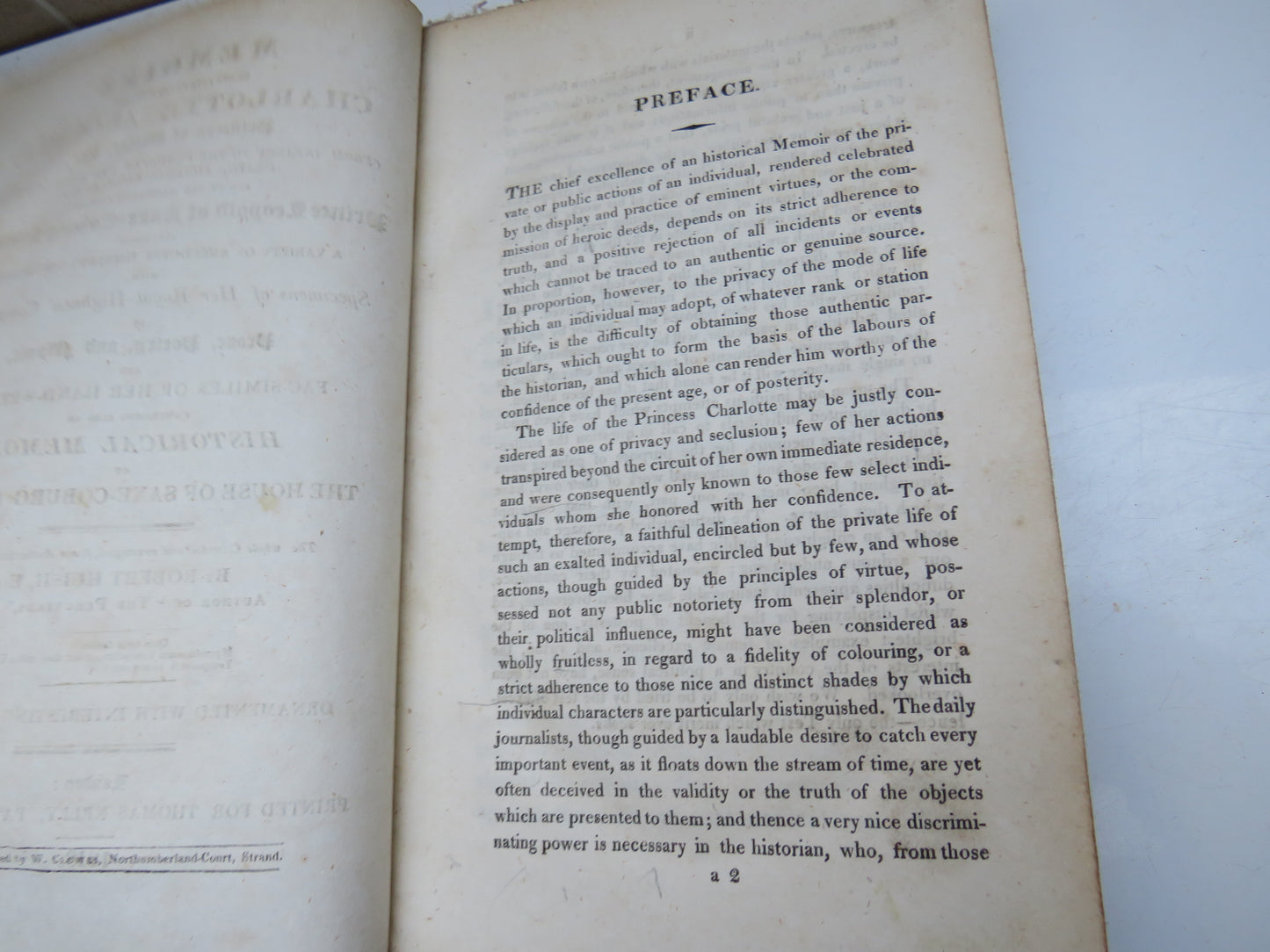 Memoirs Of Her Late Royal Highness Charlotte Augusta Princess of Wales By Robert Huish 1818