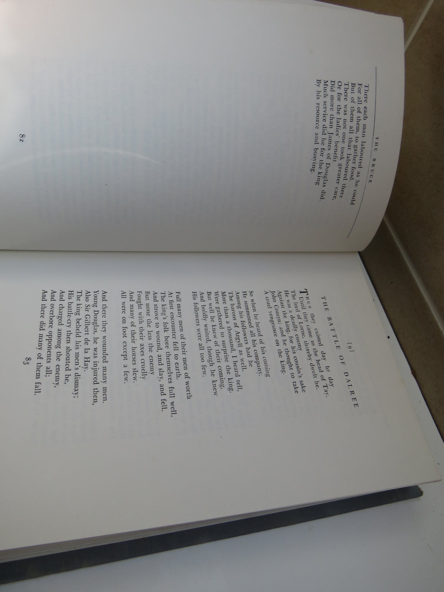 The Bruce An Epic Poem Written Around The Year A.D. 1375 By John Barbour Archdeacon of Aberdeen 1964
