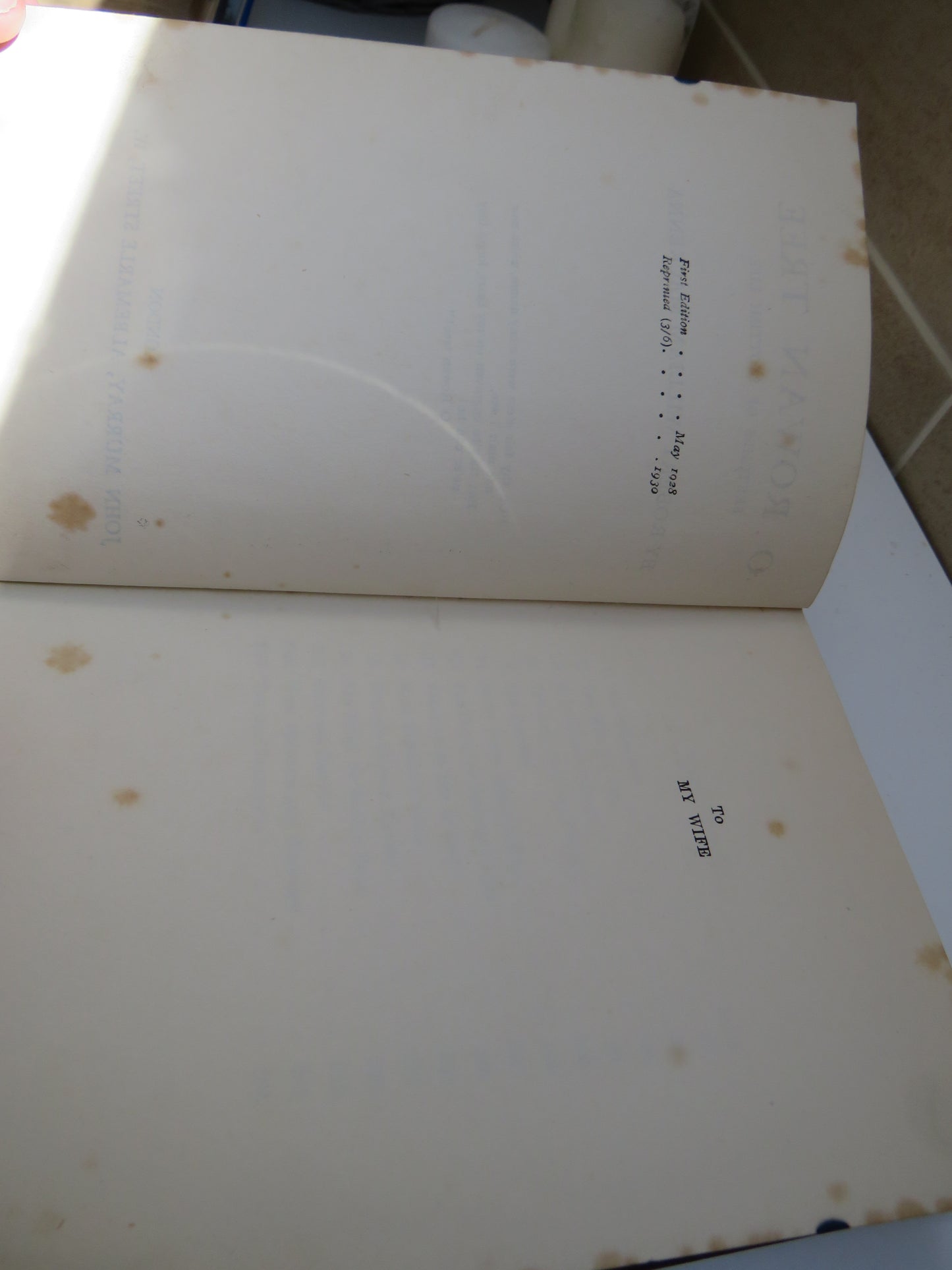 O Rowan Tree Sketches of Scottish Life By Robert William Mackenna 1930