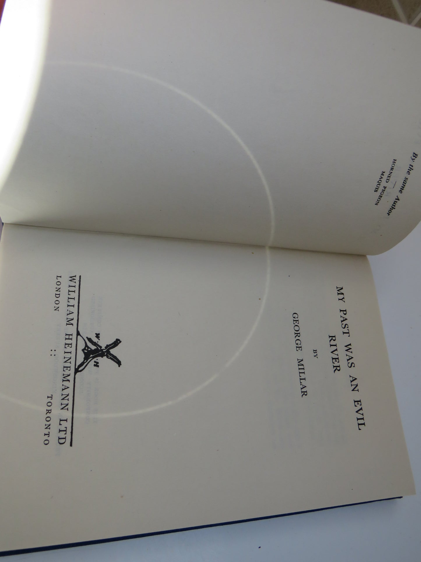 My Past Was An Evil River By George Millar 1946 1st Edition