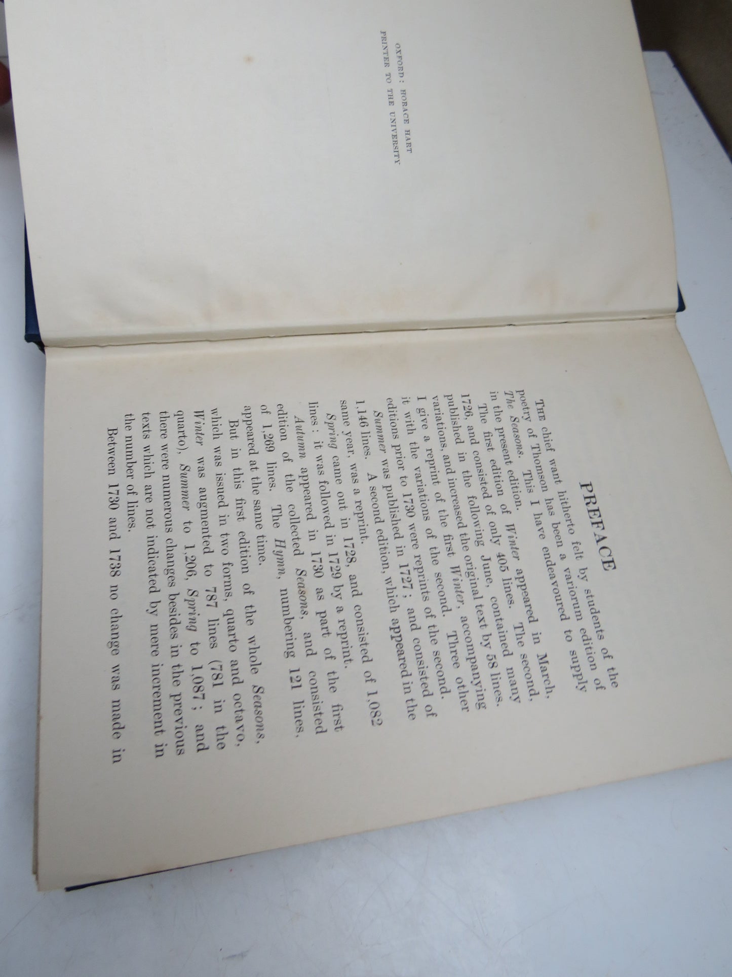 The Complete Poetical Works of James Thomson Edited With Notes By J. Logie Robertson 1908