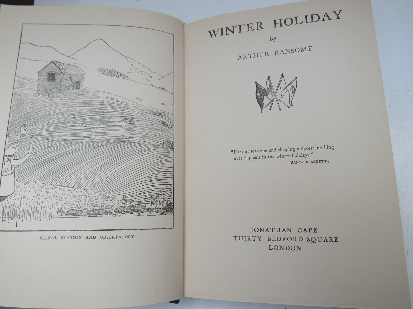 Winter Holiday By Arthur Ransome 1949 Antique Book