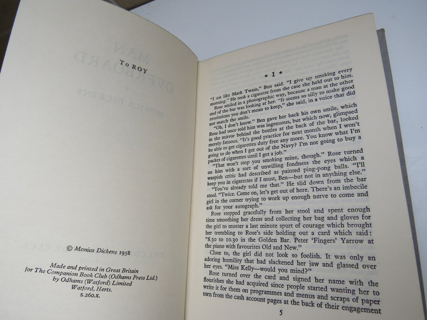 Man Overboard By Monica Dickens 1958