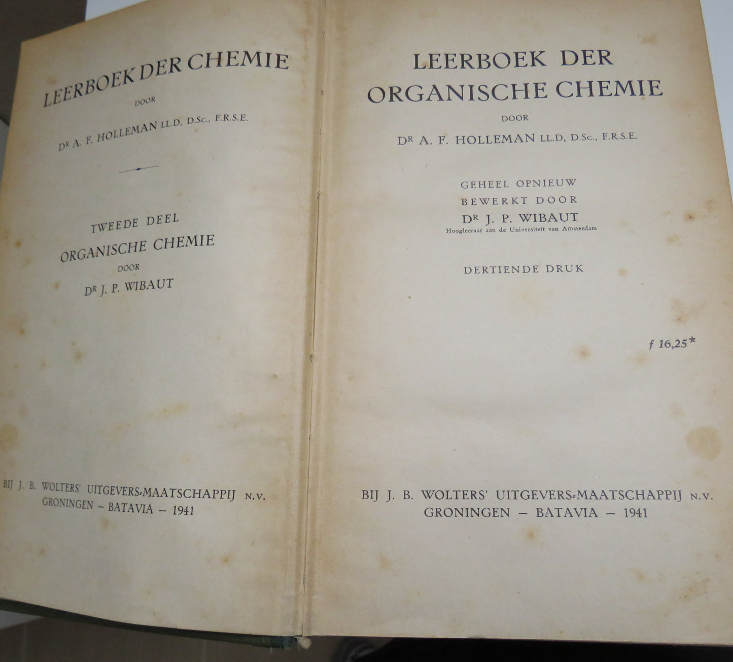 Leerboek Der Irganische Chemie by Dr A. F. Holleman, 1941