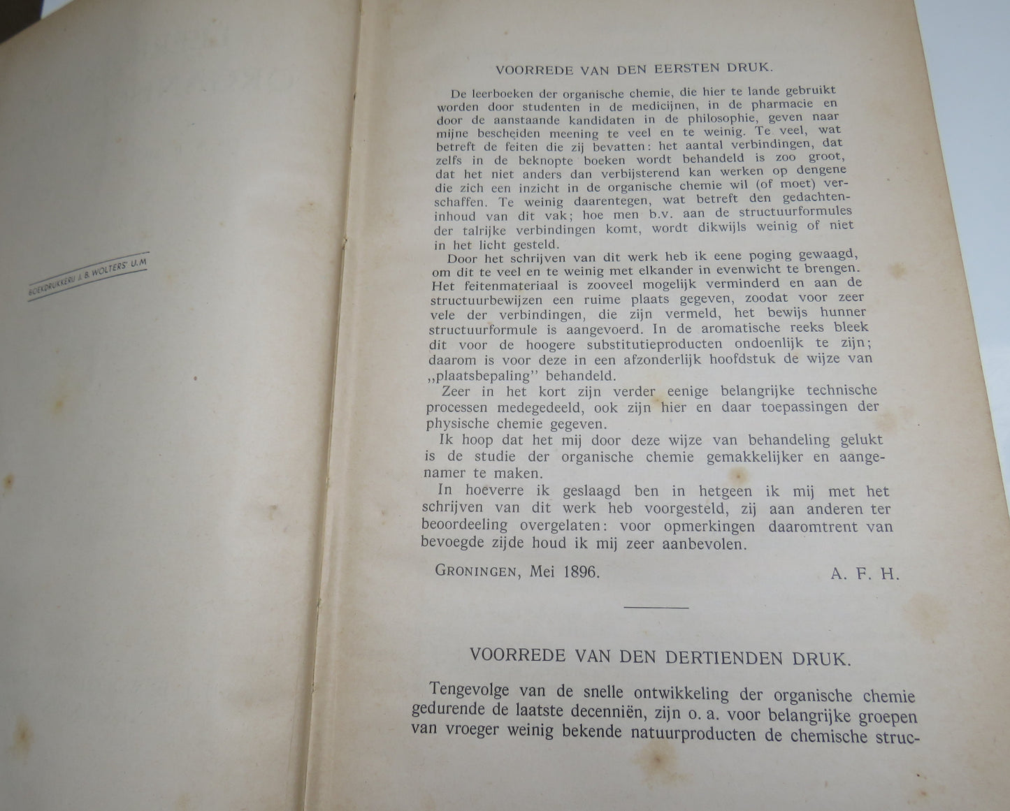 Leerboek Der Irganische Chemie by Dr A. F. Holleman, 1941