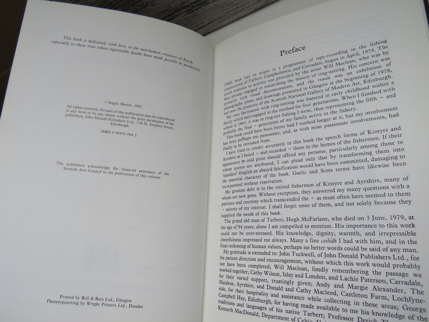 The Ring-Net Fishermen By Angus Martin With Drawings By Will Maclean 1981