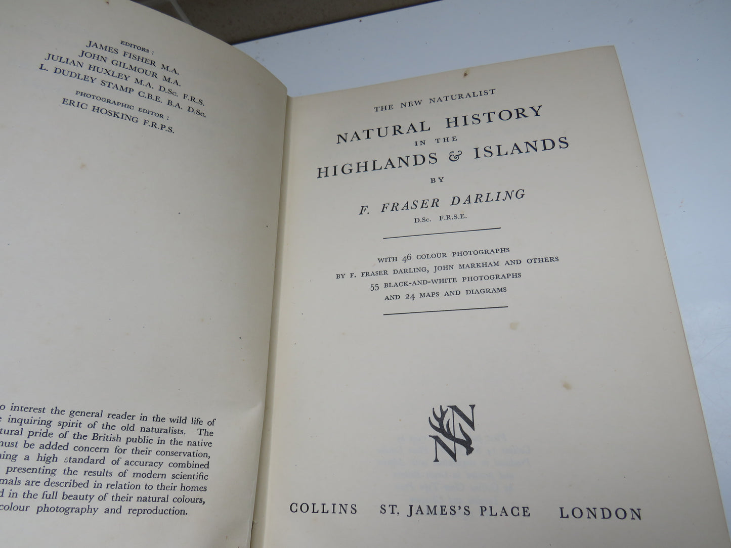 The New Naturalist Natural History In The Highlands & Islands By F.Fraser Darling 1947