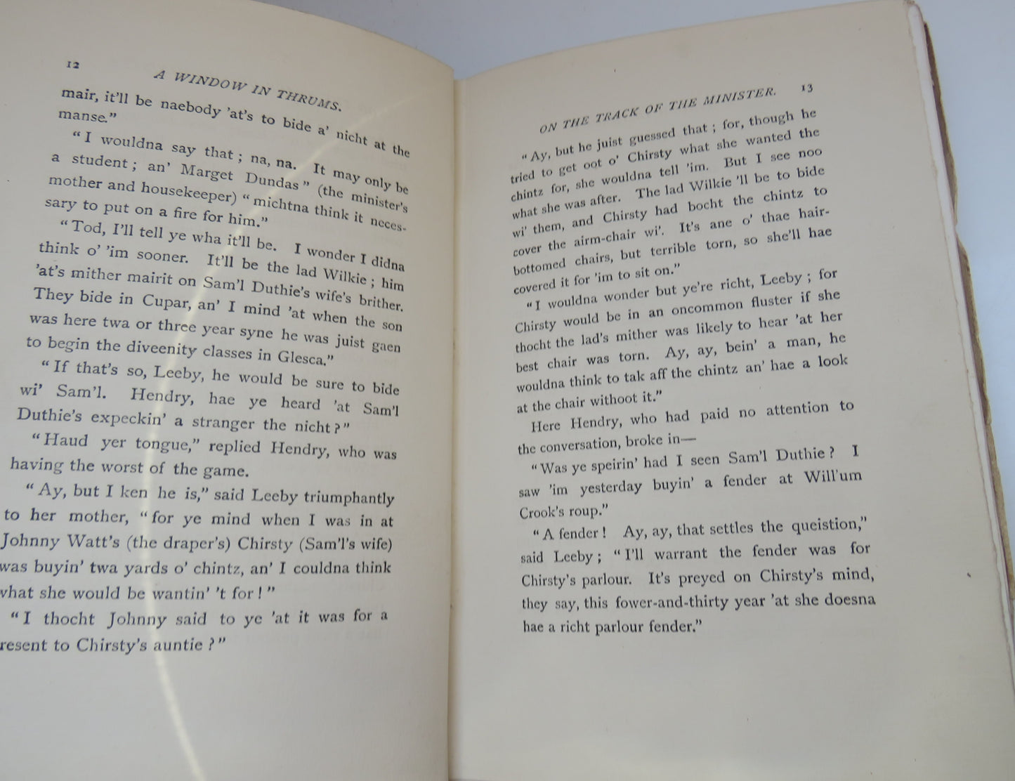 A Window in Thrums by J.M. Barrie, 1902