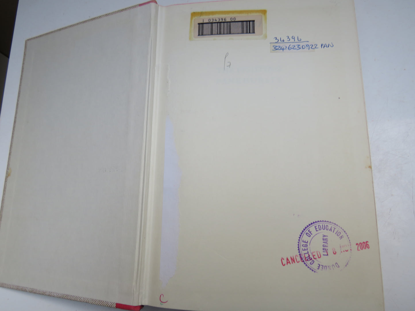 The Fighting Pankhursts A Study In Tenacity By David Mitchell 1967 Vintage Book