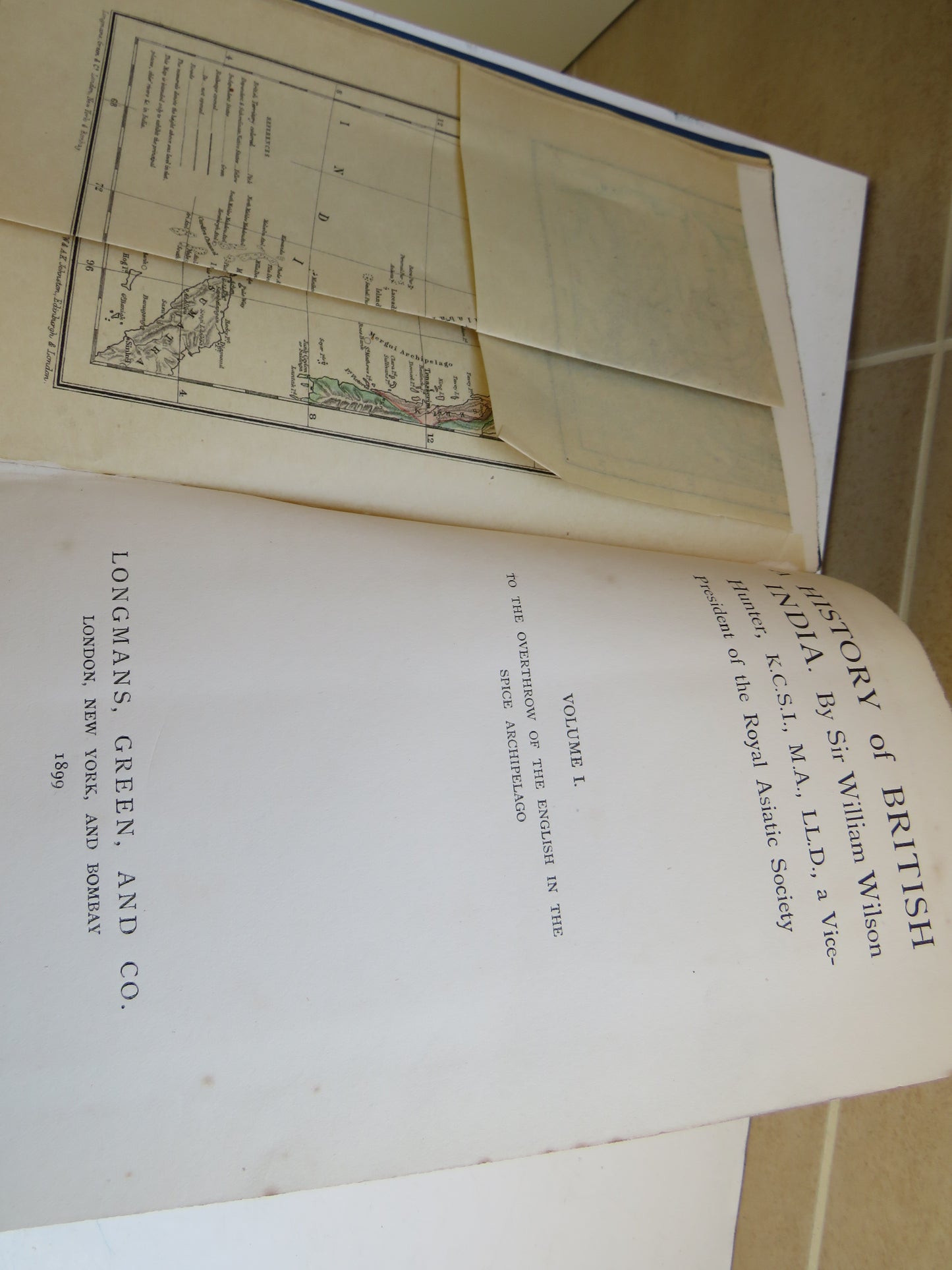 A History of British India By Sir William Wilson Hunter Volume I 1899