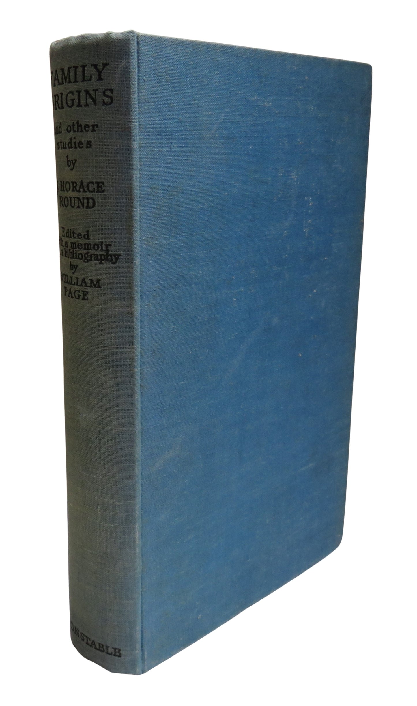 Family Origins and Other Studies By The Late J. Horace Round 1930
