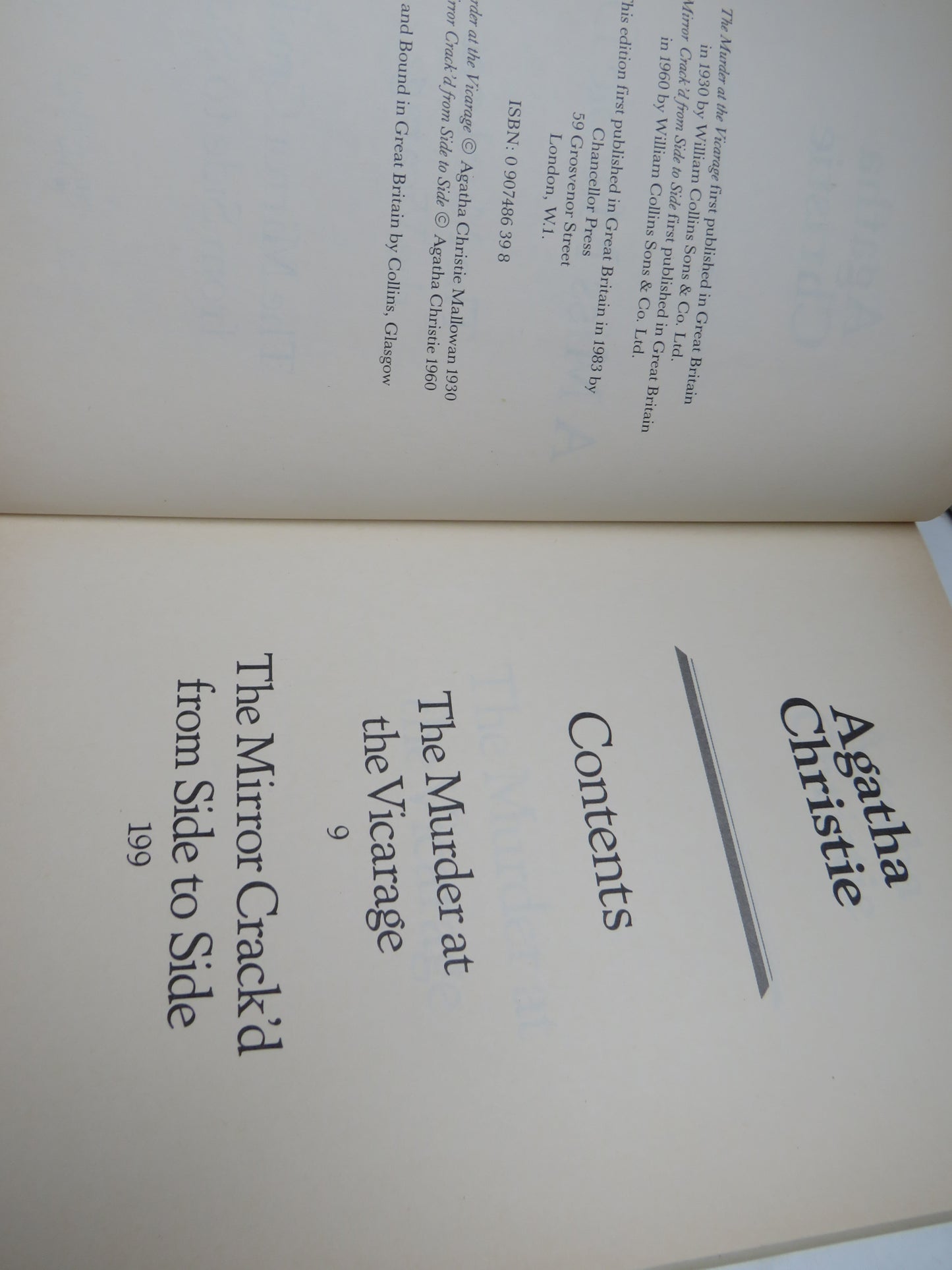 A Miss Marple Due The Murder At The Vicarage, The Mirror Crack'd From Side To Side by Agatha Christie 1983