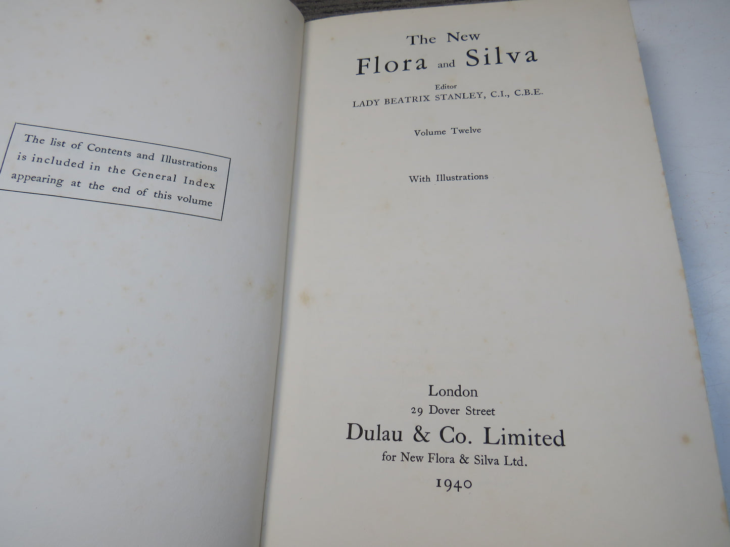 The New Flora and Silva, Lady Beatrix Stanley (ed.), Volume 12, 1940