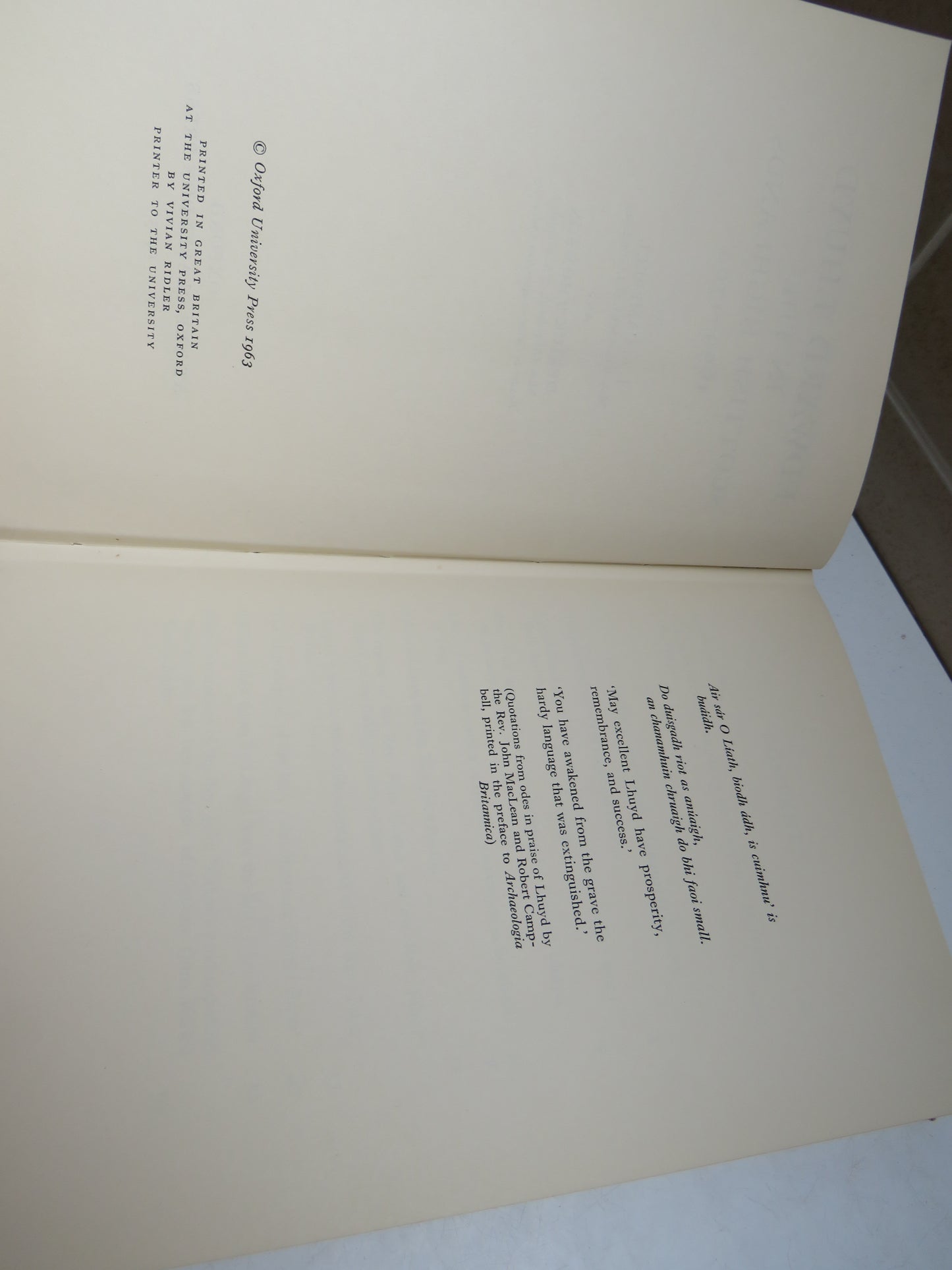 Edward Lhuyd In The Scottish Highlands 1699-1700 By J.L. Campbell 1963