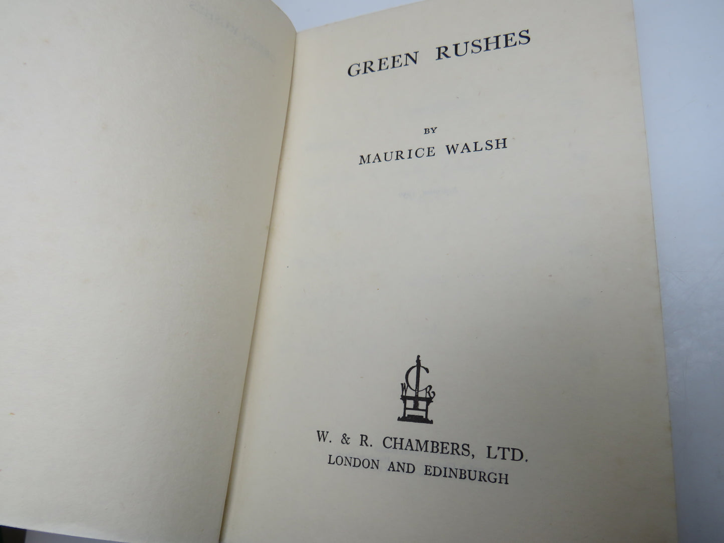 Green Rushes By Maurice Walsh 1950
