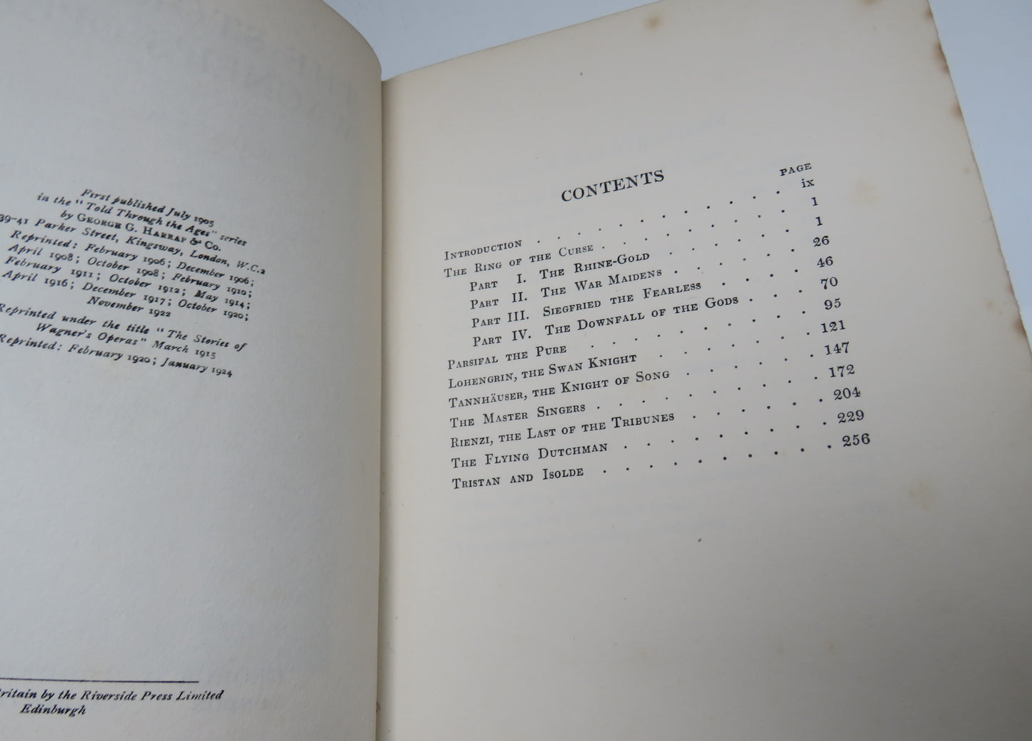 The Stories Of Wagner's Operas By J. Walker McSpadden 1924