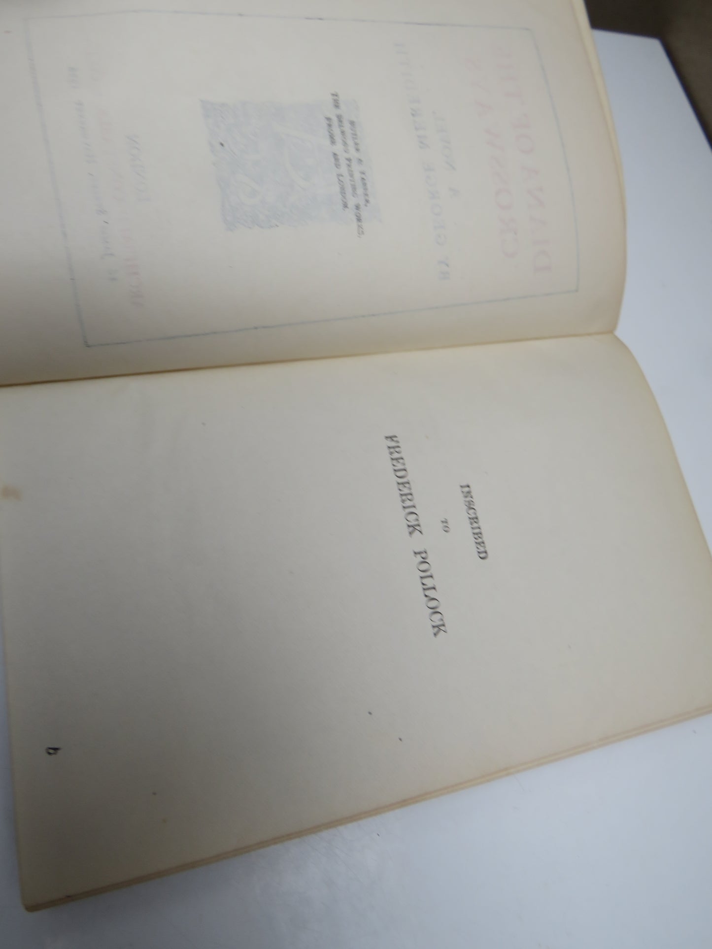 Diana of the Crossways A Novel By George Meredith 1926