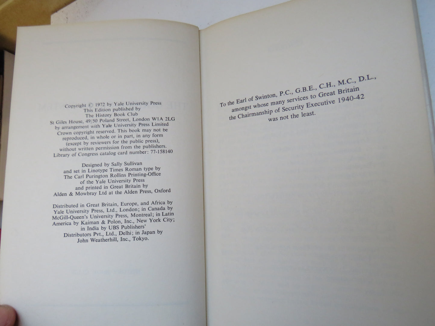 The Double-Cross System In The War of 1939-1945 By J. C. Masterman 1972