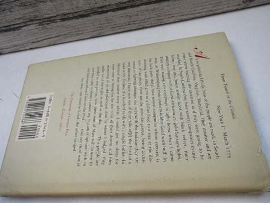 Travels in the Colonies in 1773-1775 Described in the Letters of William Mylne, edited by Ted Ruddock, 1993