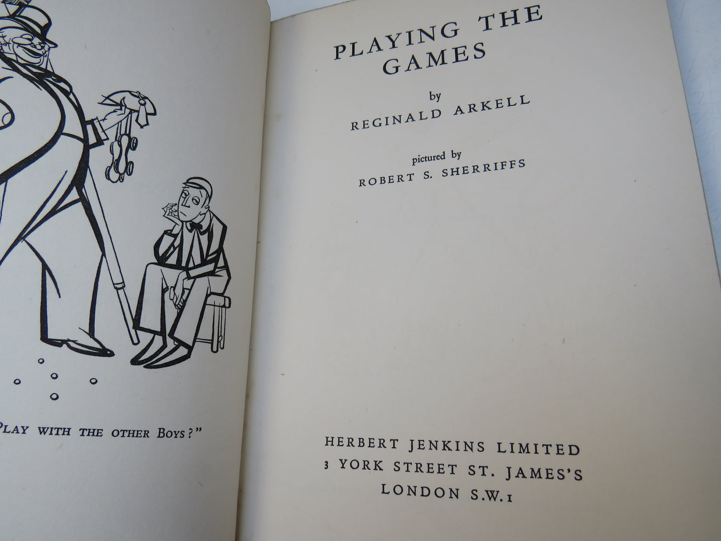 Playing The Games by Reginald Arkell, pictured by R. S. Sherriffs, 1935