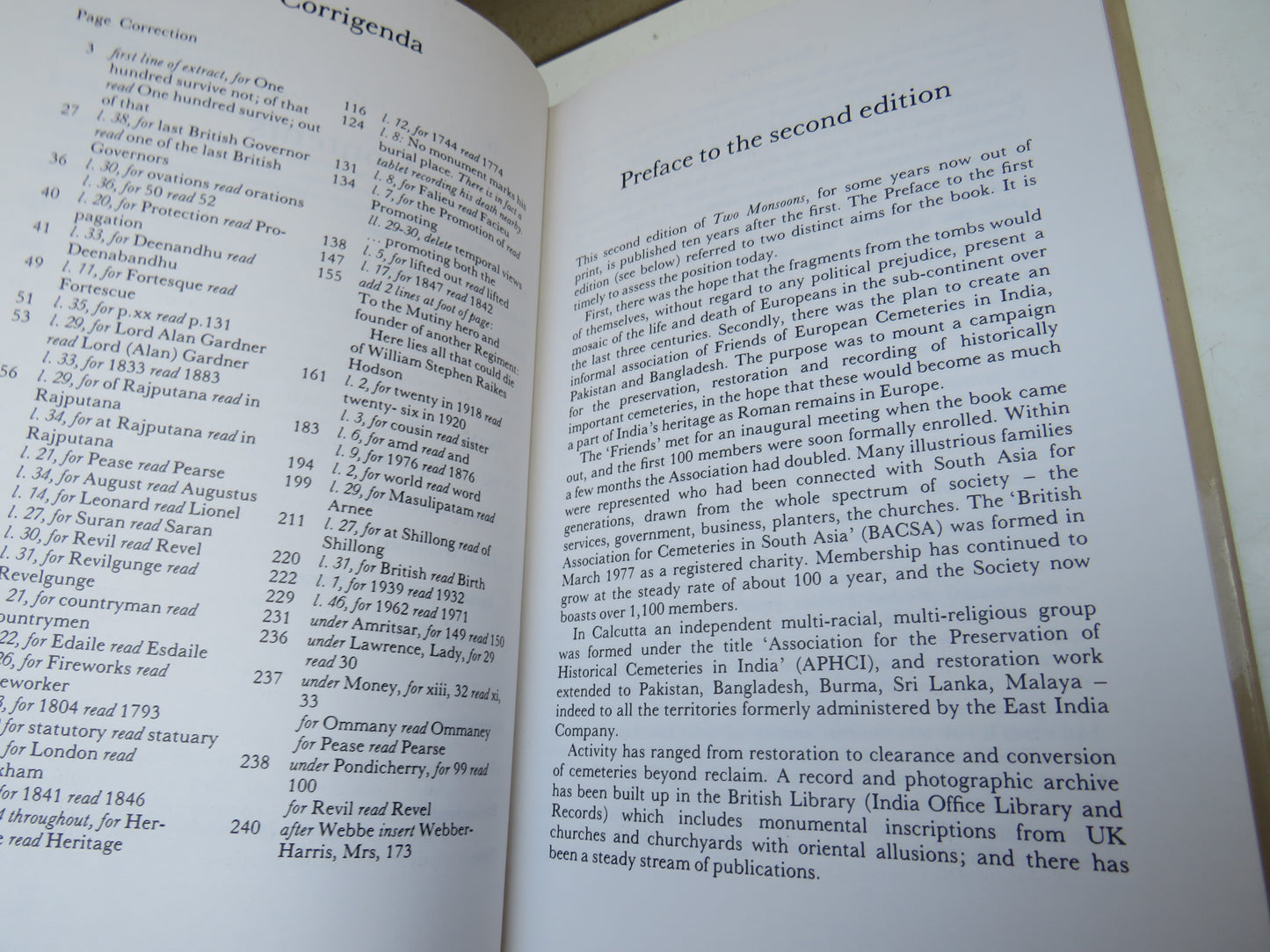 Two Monsoons The Life and Death of Europeans In India By Theon Wilkinson With Drawings By Bill Smith 1987