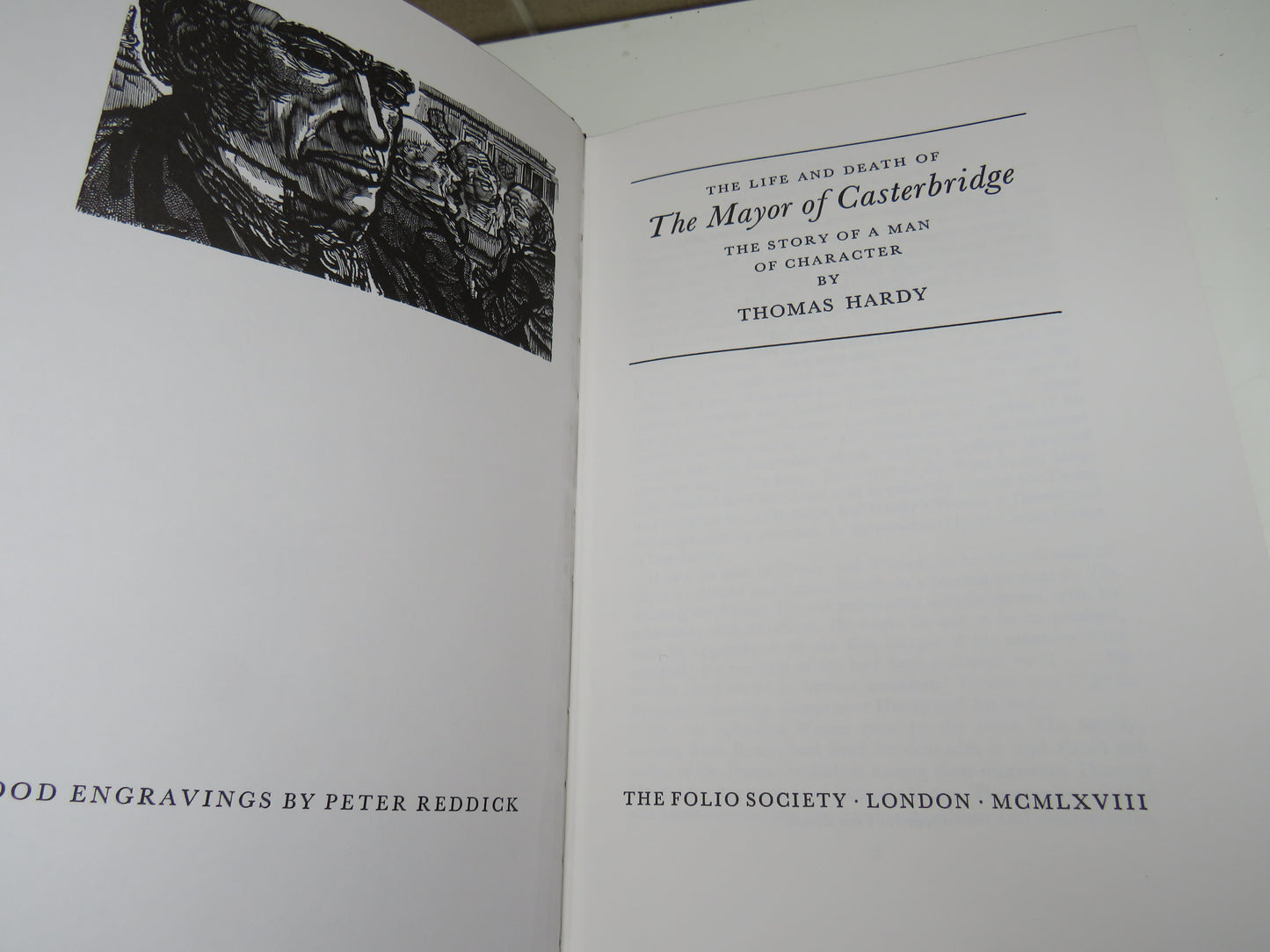 The Life and Death of The Mayor of Casterbridge The Story of a Man of Character By Thomas Hardy 1993