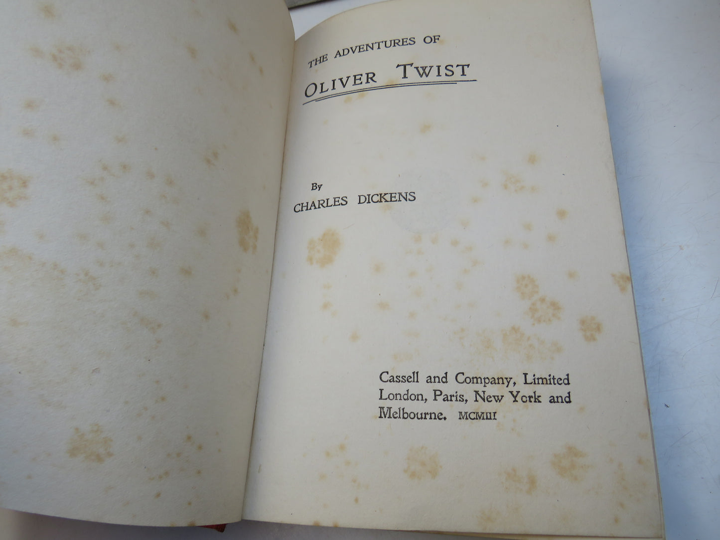 The Adventures of Oliver Twist by Charles Dickens, 1903
