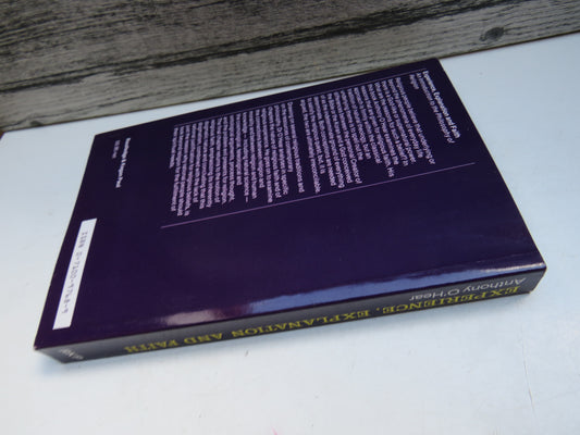 Experience, Explanation and Faith An Introduction To The Philosophy of Religion By Anthony O'Hear 1984