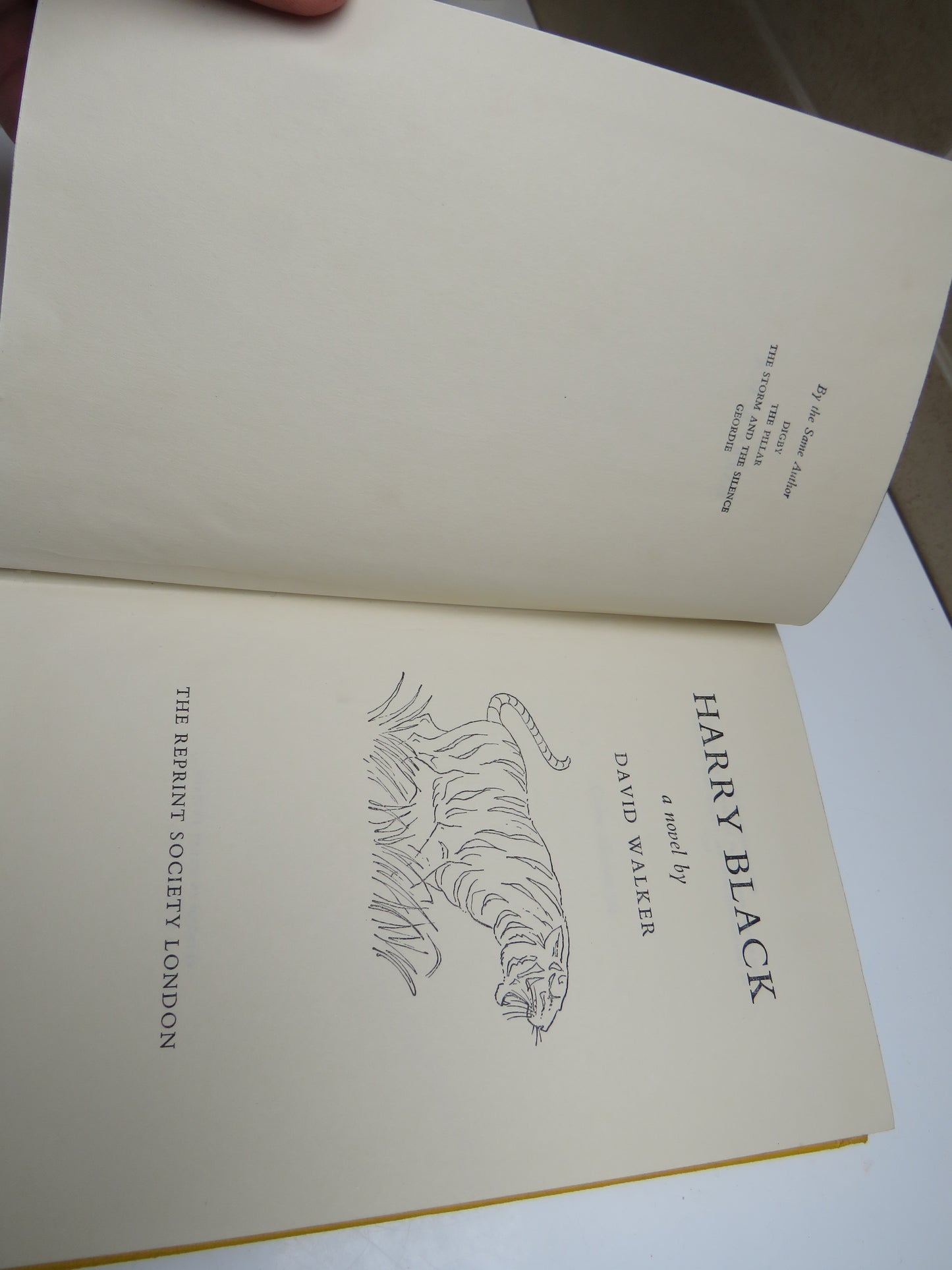Harry Black A Novel By David Walker 1958