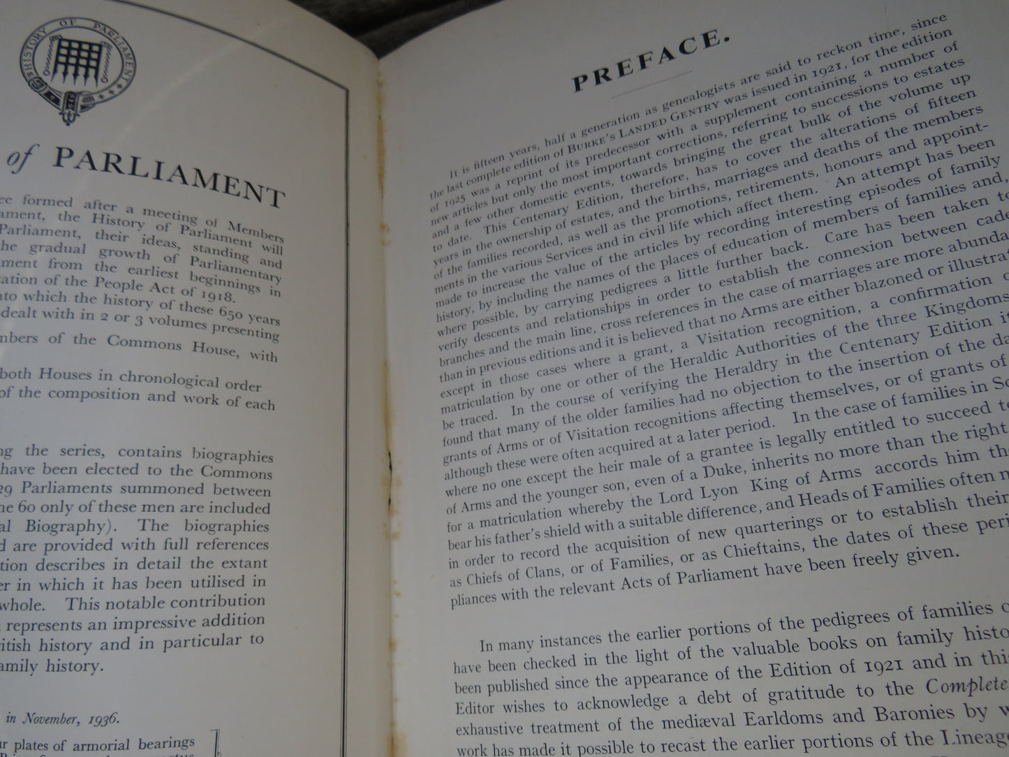 Burke's Genealogical and Heraldic History of the Landed Gentry 1937