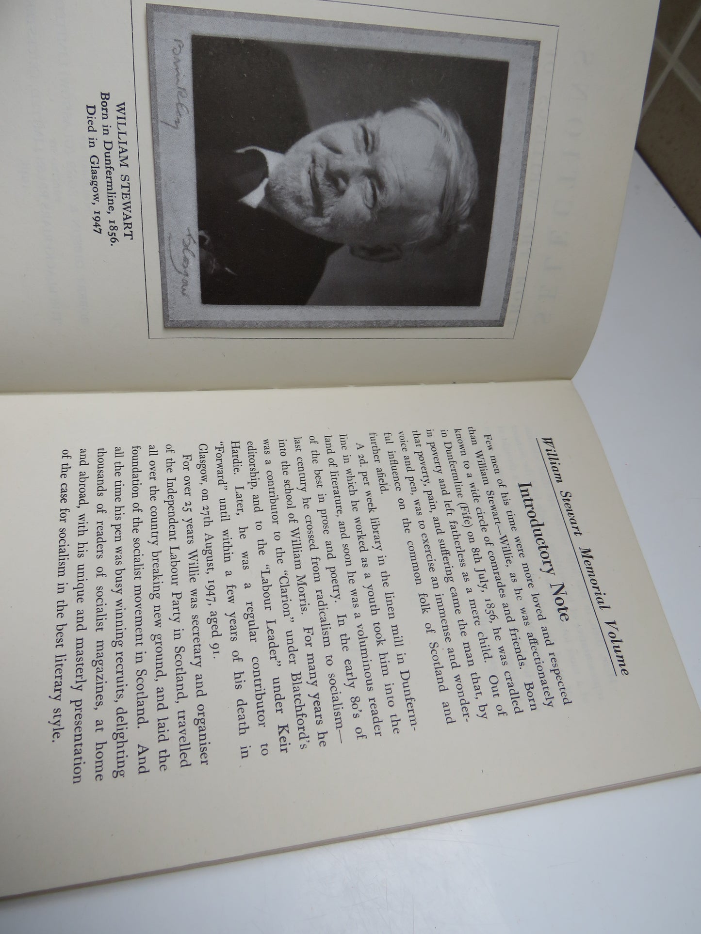 Selections From The Writings of William Stewart (Gavroche) 1948