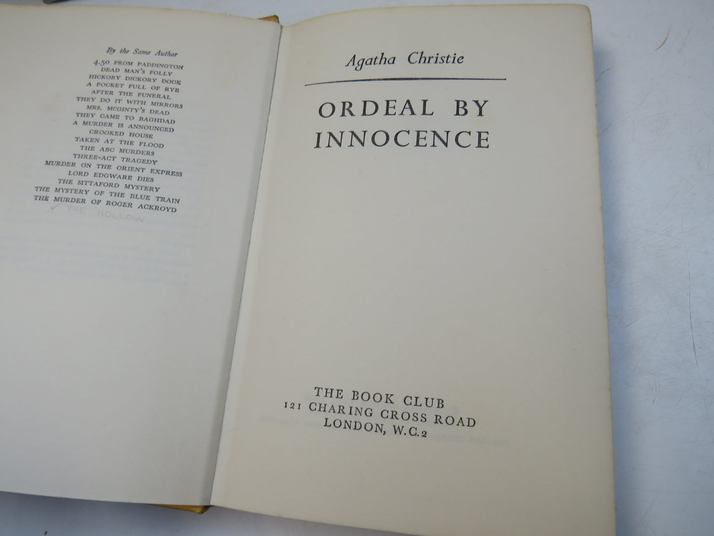 Ordeal by Innocence by Agatha Christie, 1959