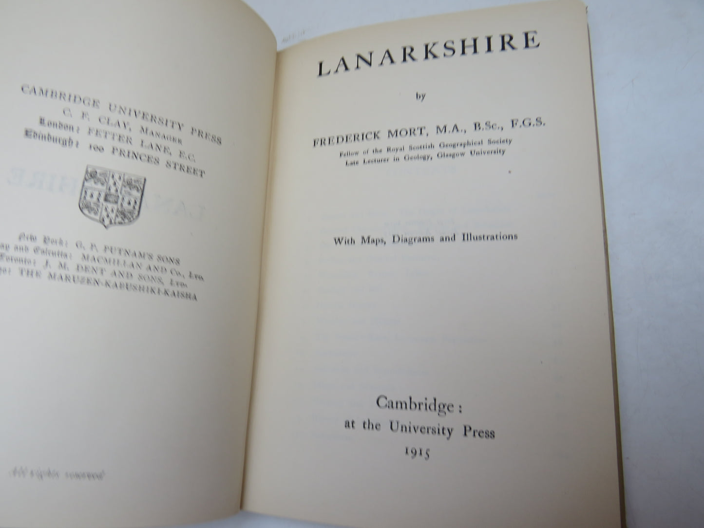 Lanarkshire By Frederick Mort 1915