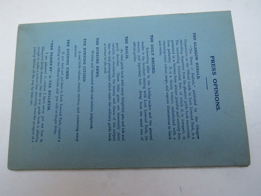 Loch Lomond Park and The Braes O' Balloch By T. C. F. Brotchie 1920