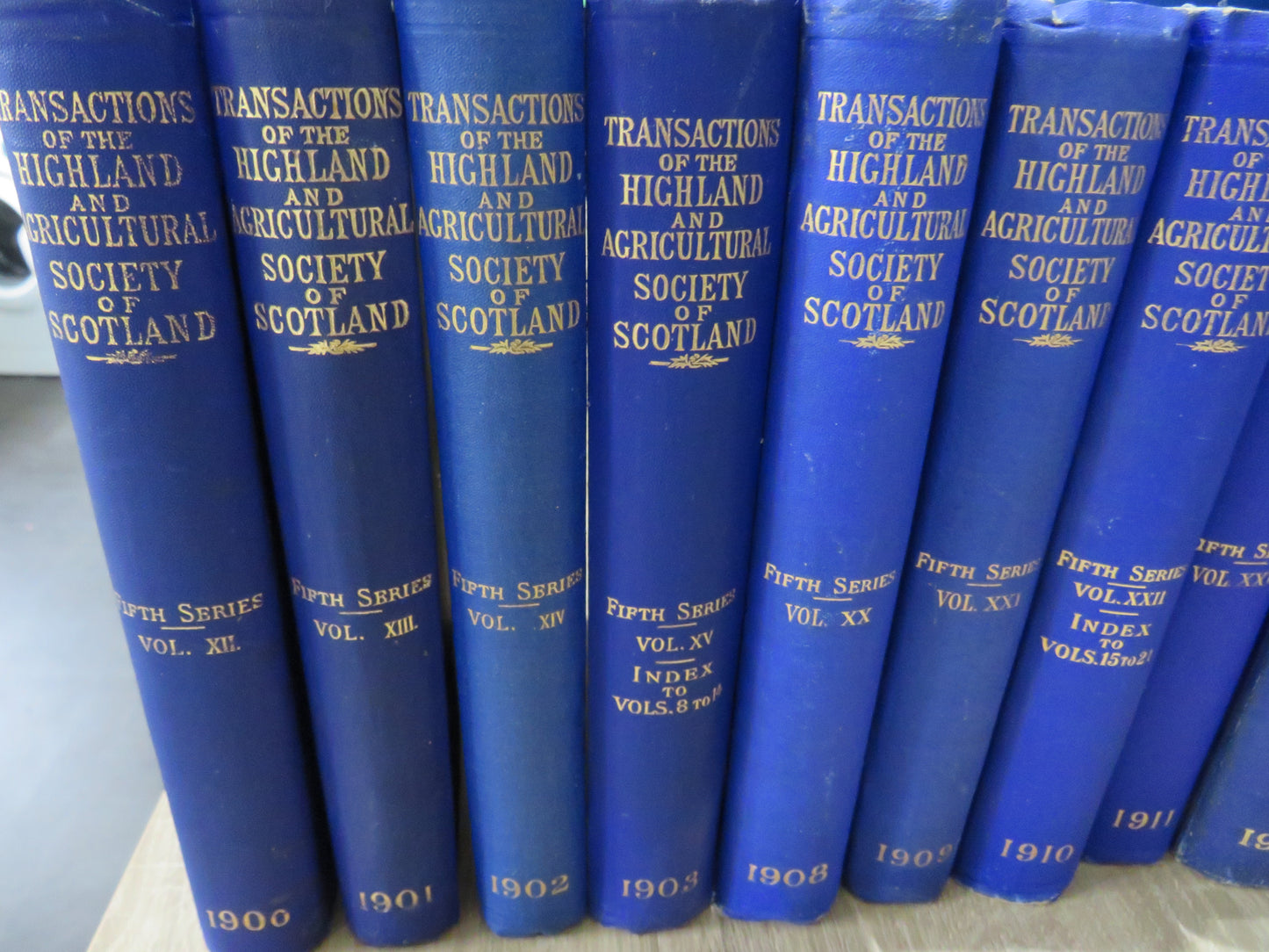1900-1924 Transactions Of The Highland and Agricultural Society of Scotland 22 Volumes
