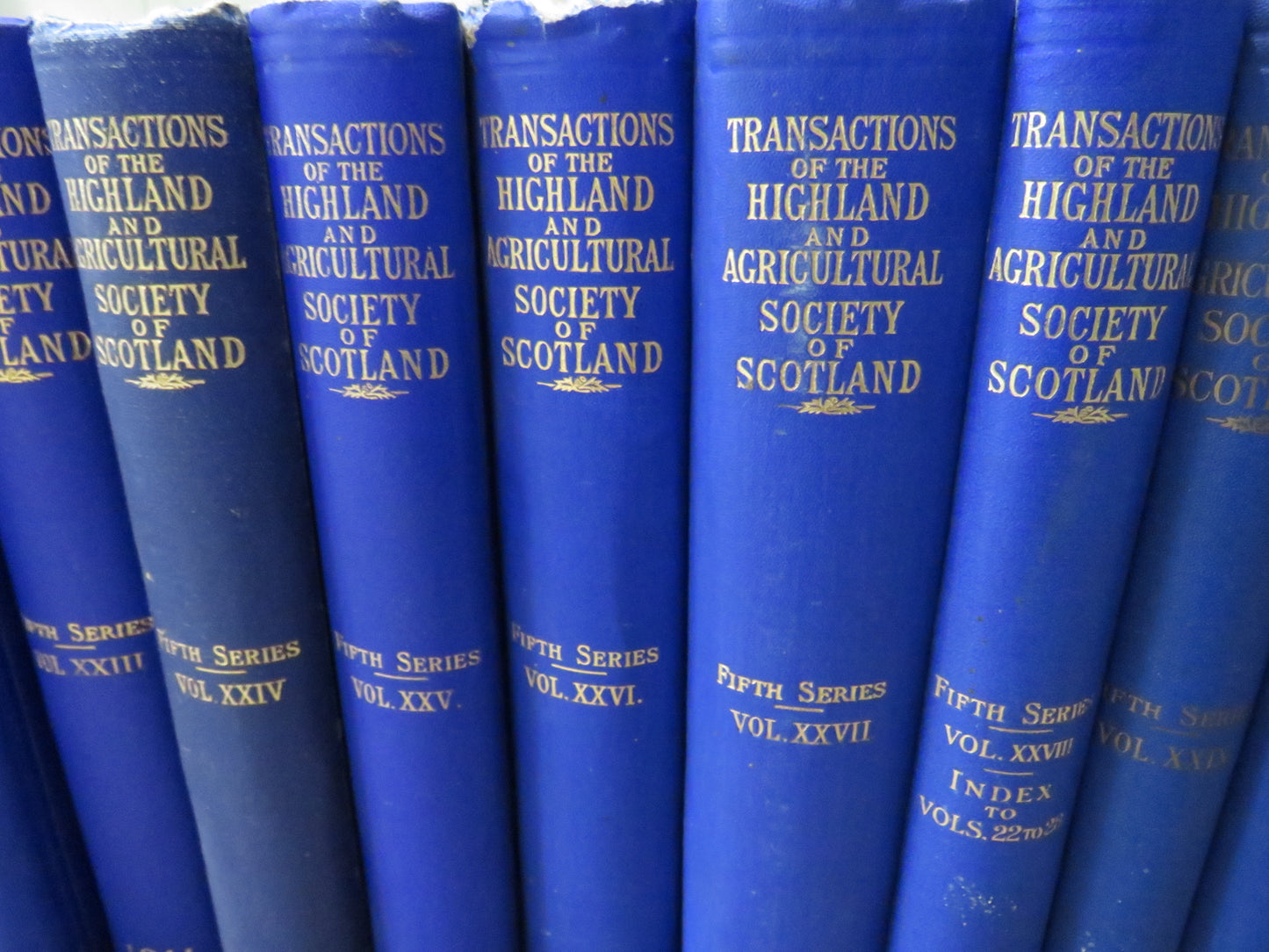 1900-1924 Transactions Of The Highland and Agricultural Society of Scotland 22 Volumes