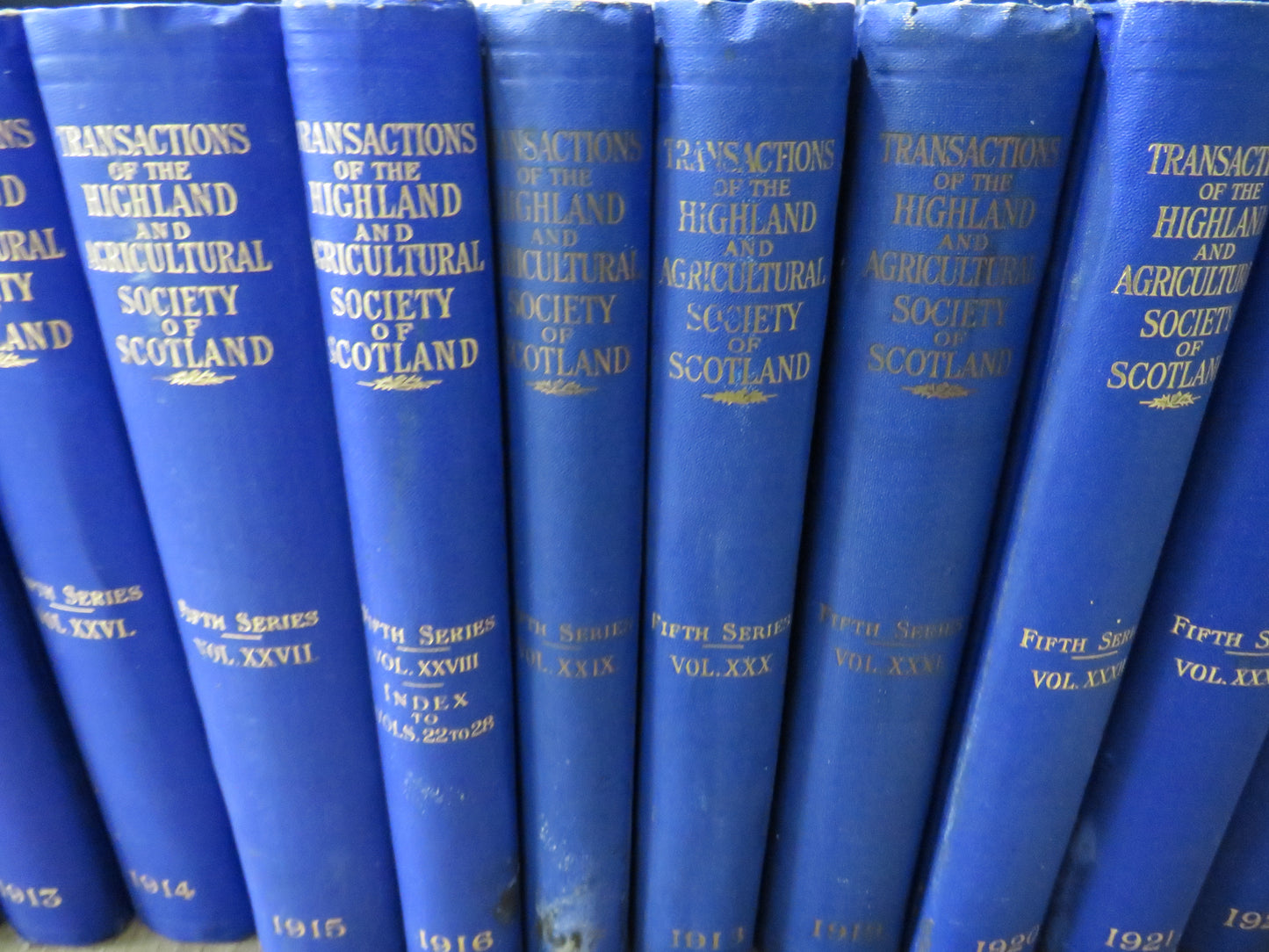 1900-1924 Transactions Of The Highland and Agricultural Society of Scotland 22 Volumes