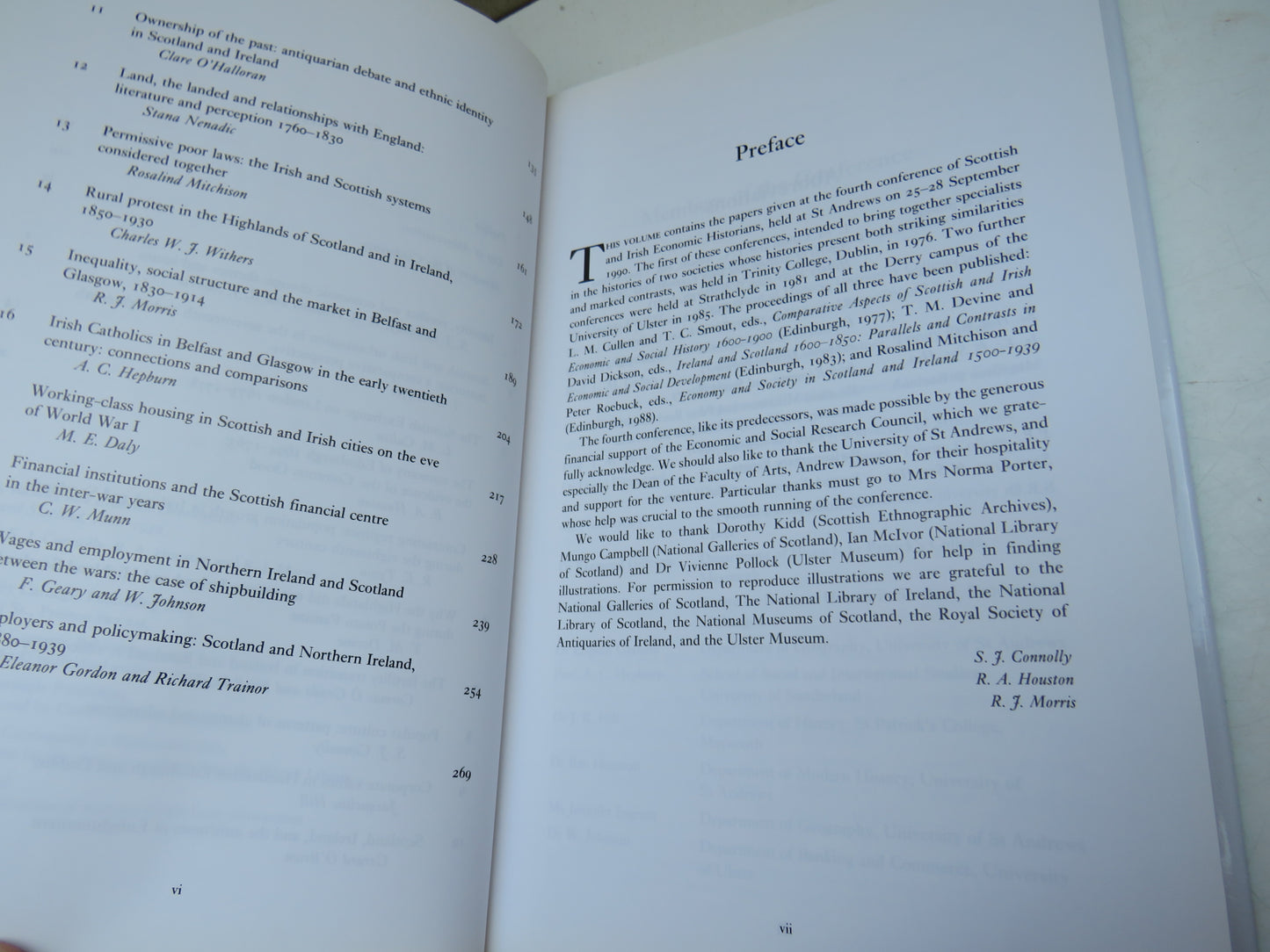 Conflict, Identity and Economic Development Ireland and Scotland, 1600-1939 Edited By S.J. Connolly, R.A. Houston and R. J. Morris 1995