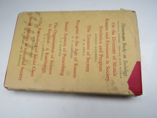 Survey Methods In Social Investigation By C. A. Moser 1959